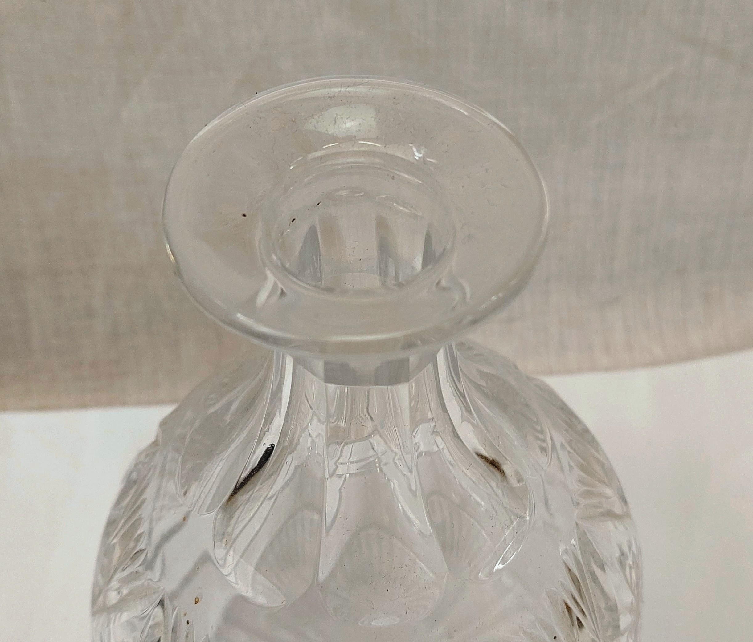 Circa 1900 Cut Glass Decanter - Image 4