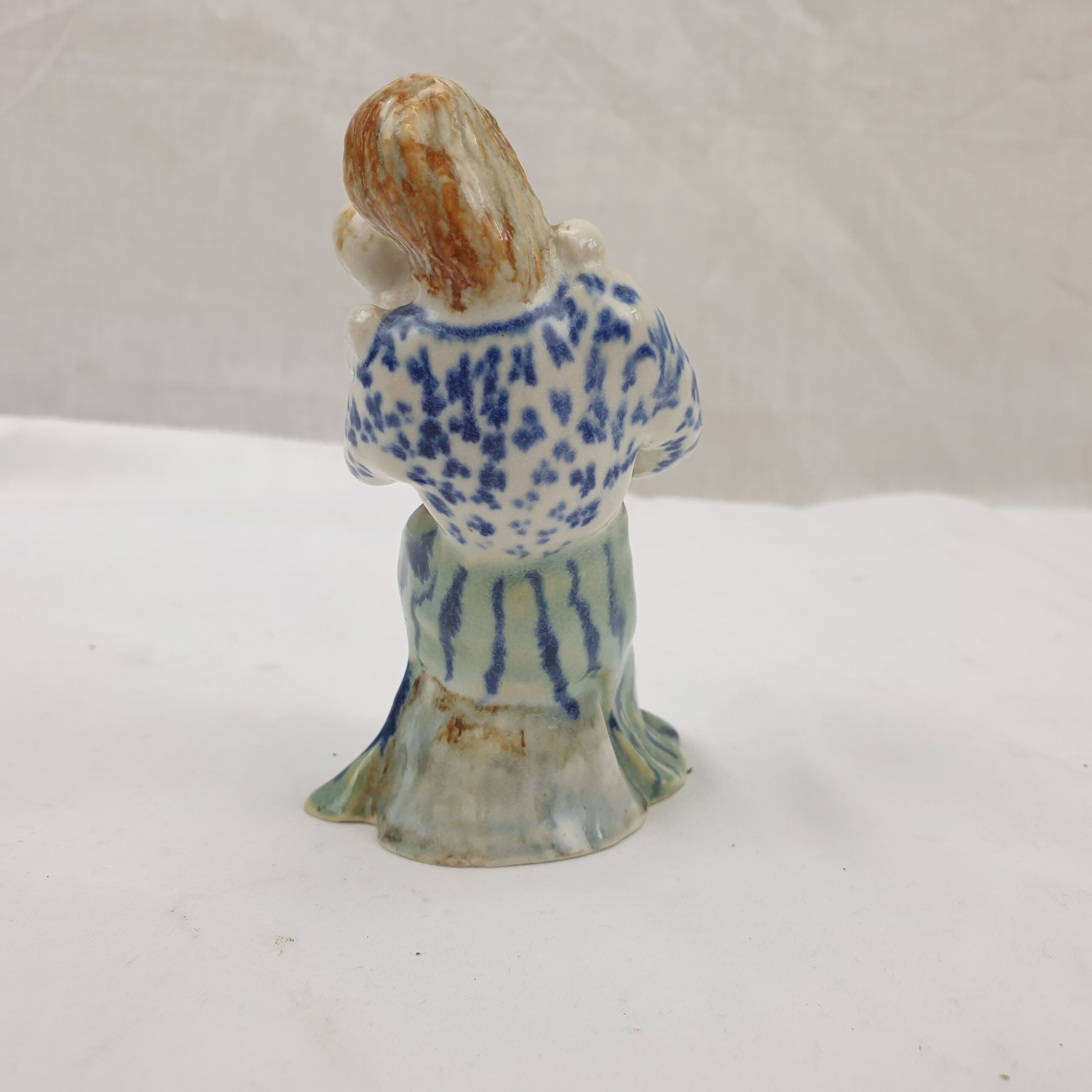 Continental Mid 18th Century Porcelain Figurine Of A Mother And Baby - Image 3