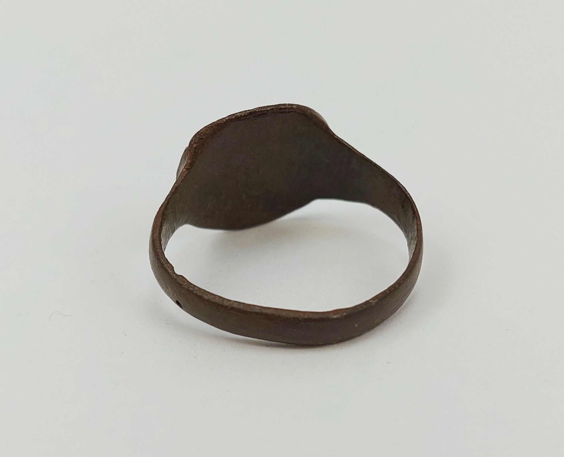 Engraved Medieval Bronze Ring #1 - Image 4