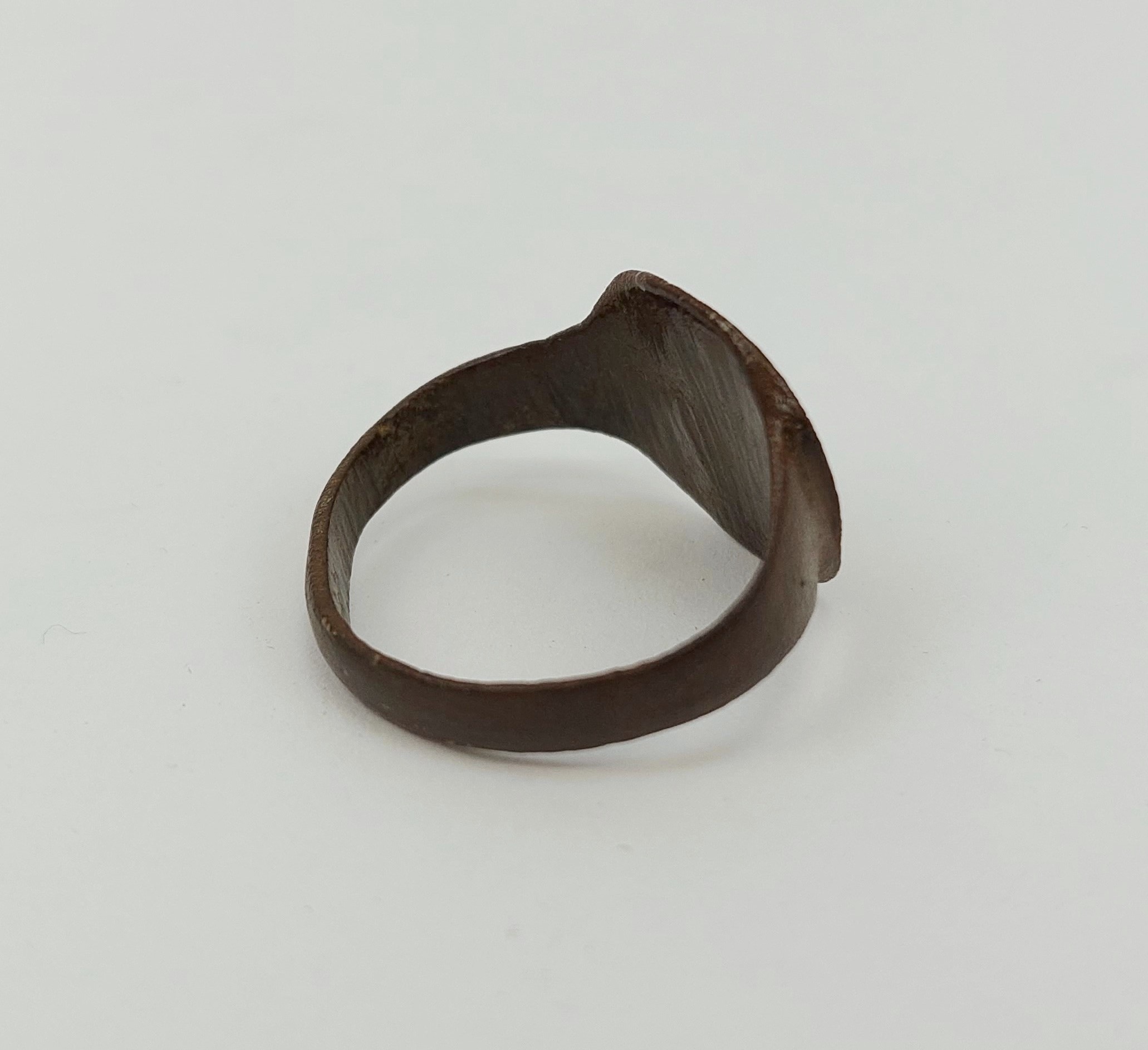 Engraved Medieval Bronze Ring #1 - Image 3