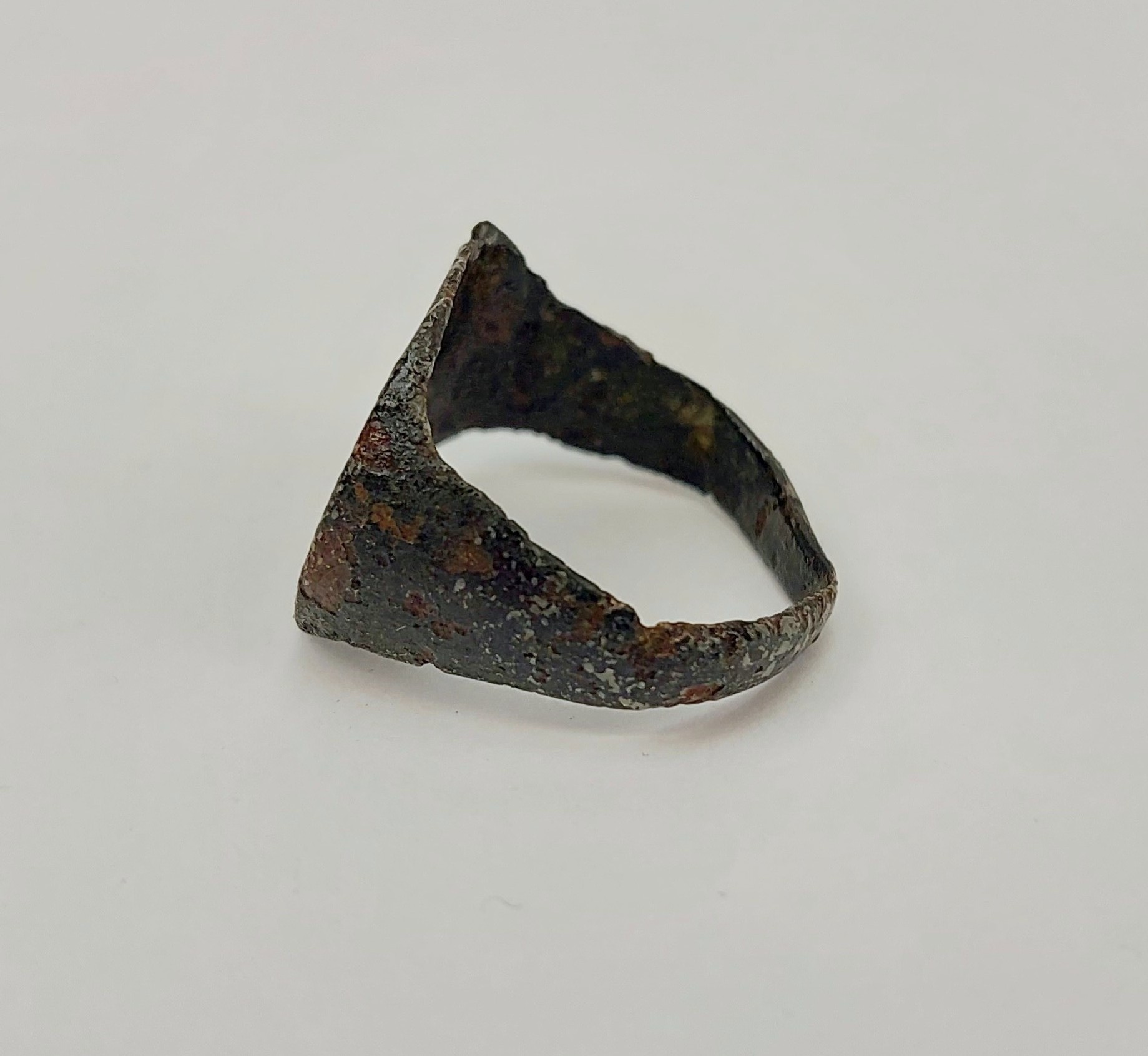 Engraved Medieval Bronze Ring #3 - Image 4