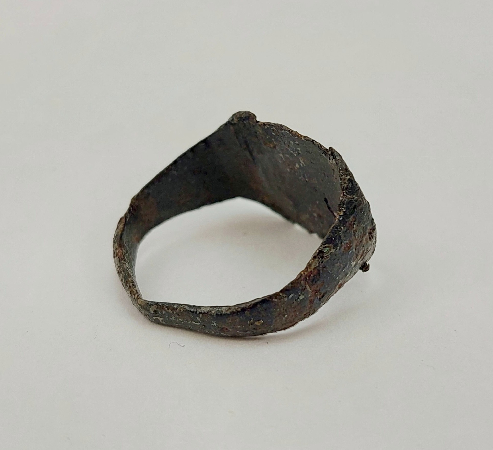 Engraved Medieval Bronze Ring #3 - Image 3