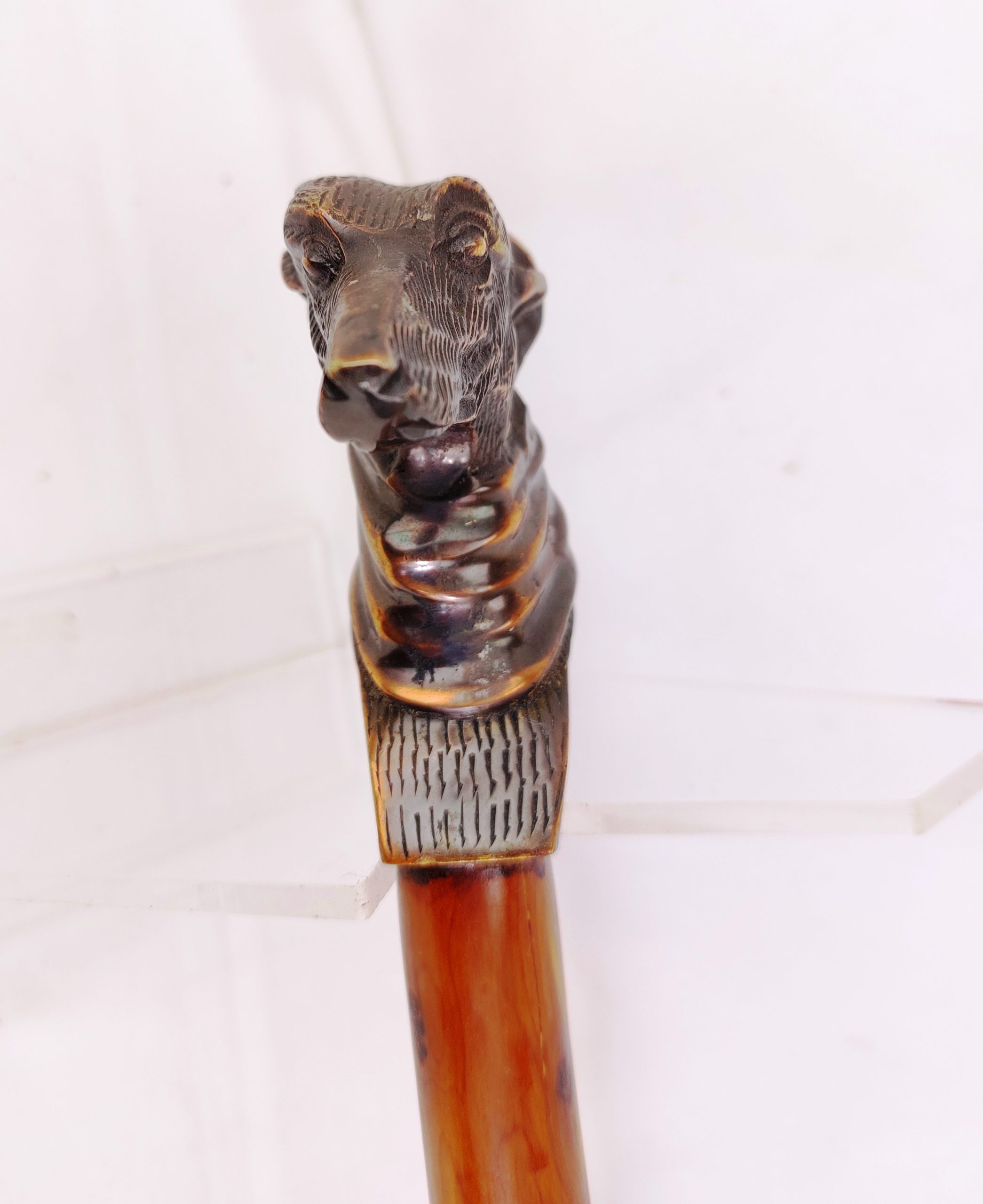 Original, one-of-a-kind, Walking Stick with Greyhound handle - Image 3