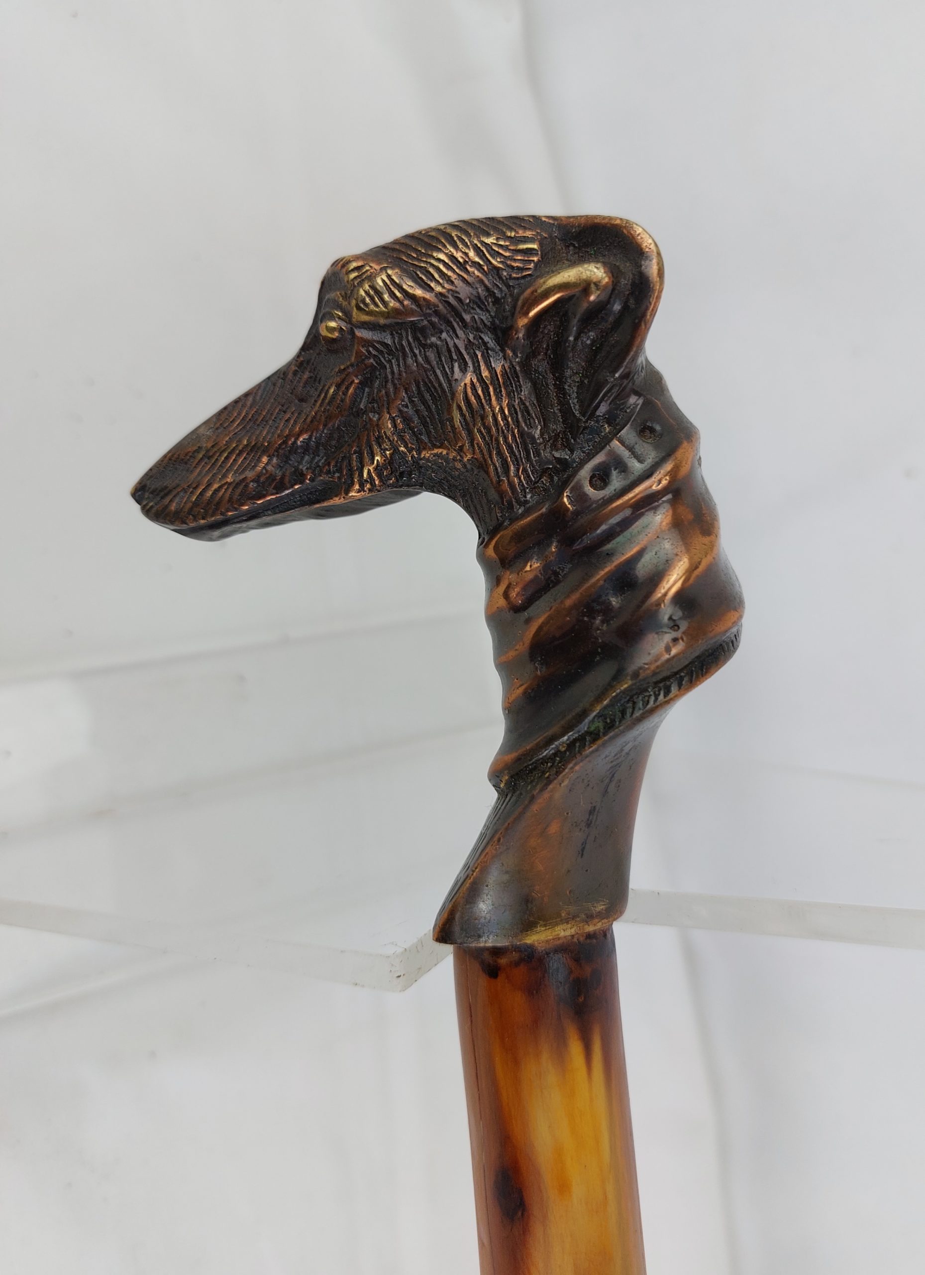 Original, one-of-a-kind, Walking Stick with Greyhound handle - Image 4