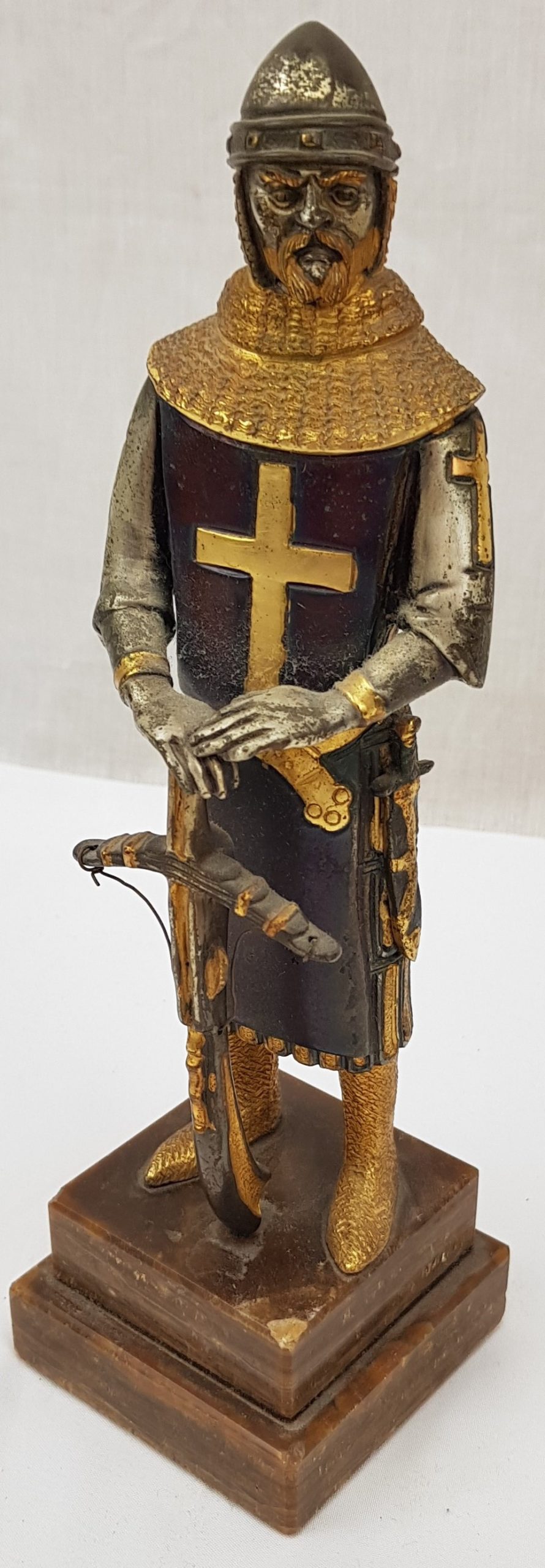 Italian Bronze Crusader Crossbow Man