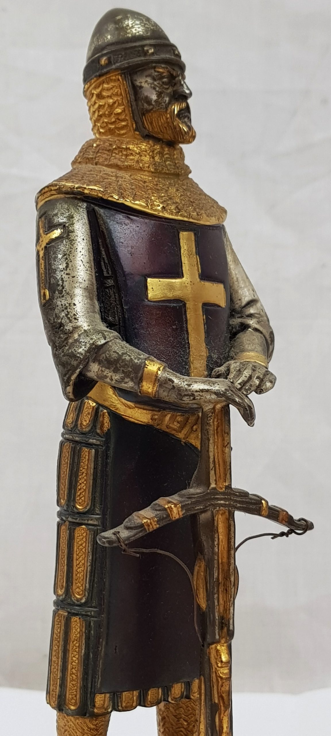 Italian Bronze Crusader Crossbow Man - Image 2