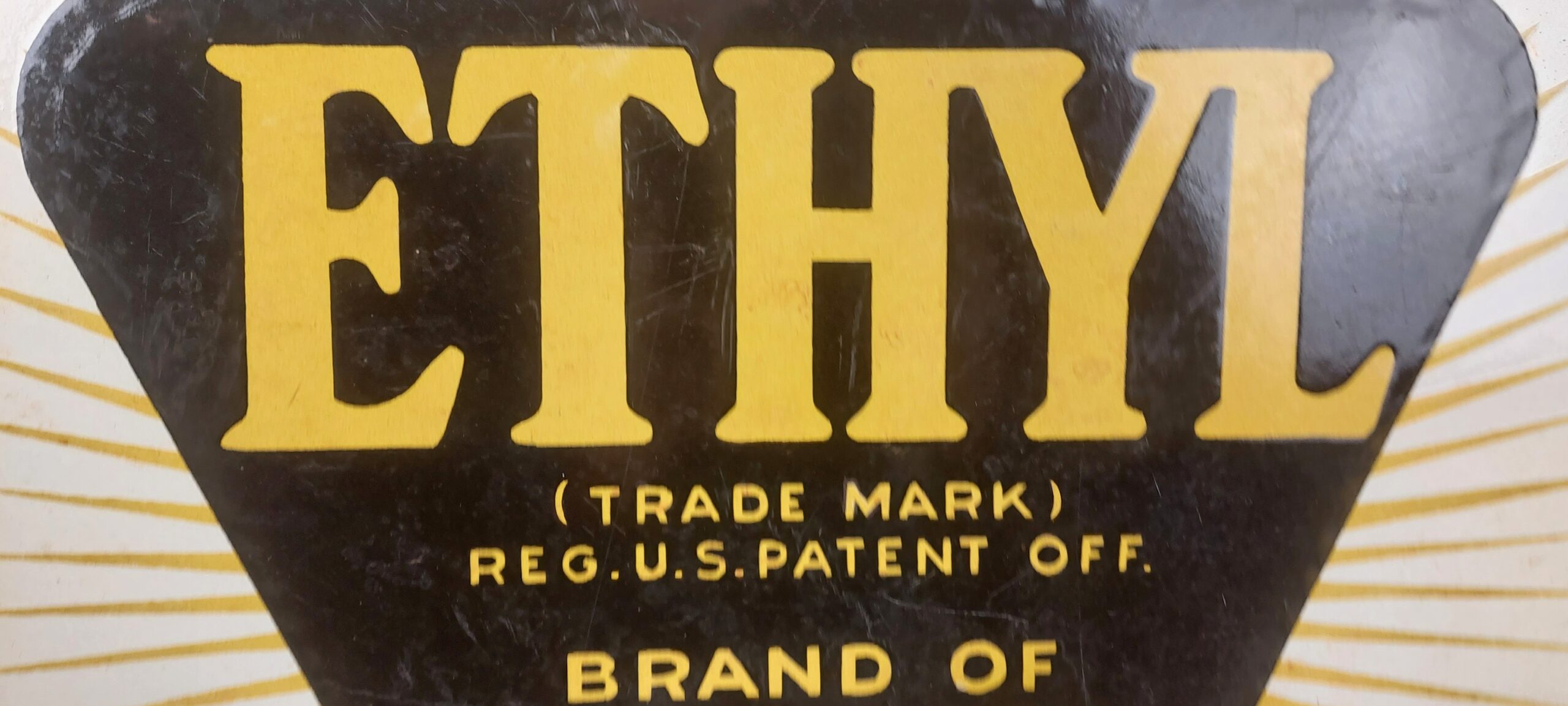 Ethyl Gasoline Corporation Vintage Enamel Advertising Sign - Image 3