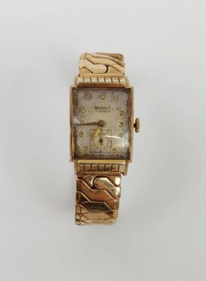 Gold Plated Benrus Watch Presented to RAF Officer Johnny Johnson 1943 Dambuster