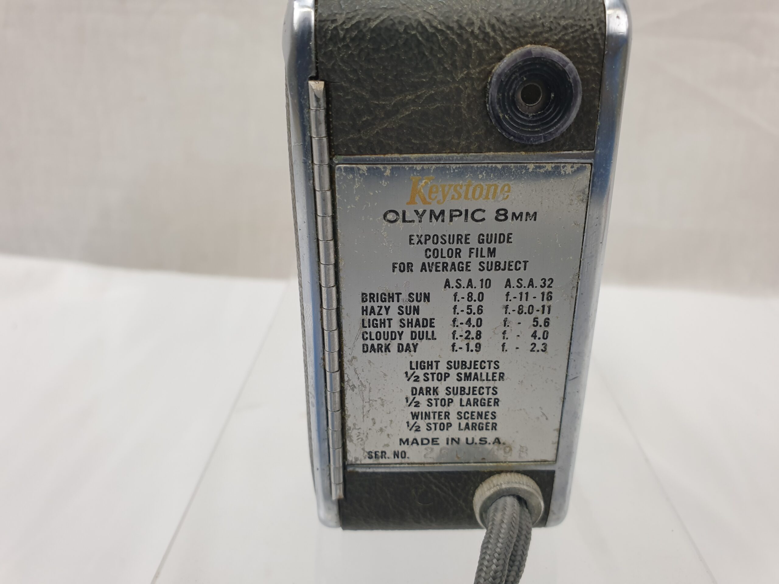 Keystone Olympic Turret Model K-38 8mm Roll Film Camera With 3 Lenses - Image 9