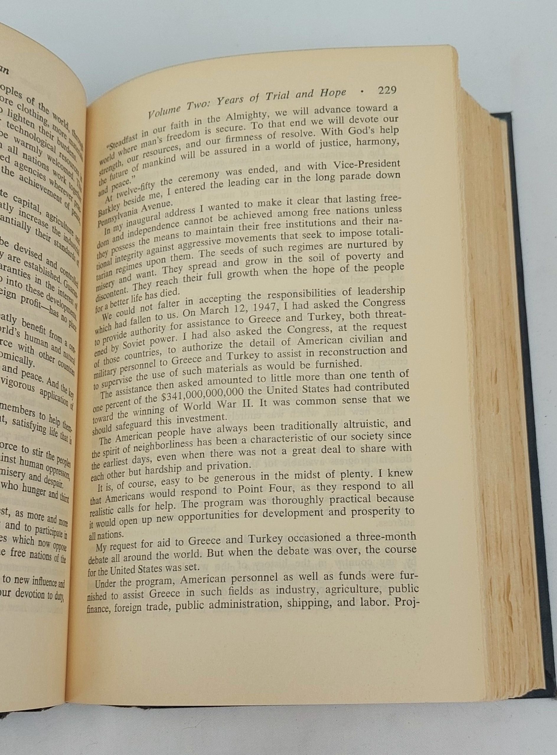 Memories By Harry S. Truman Volume 2 Years Of Trial And Hope Signed Copy - Image 4