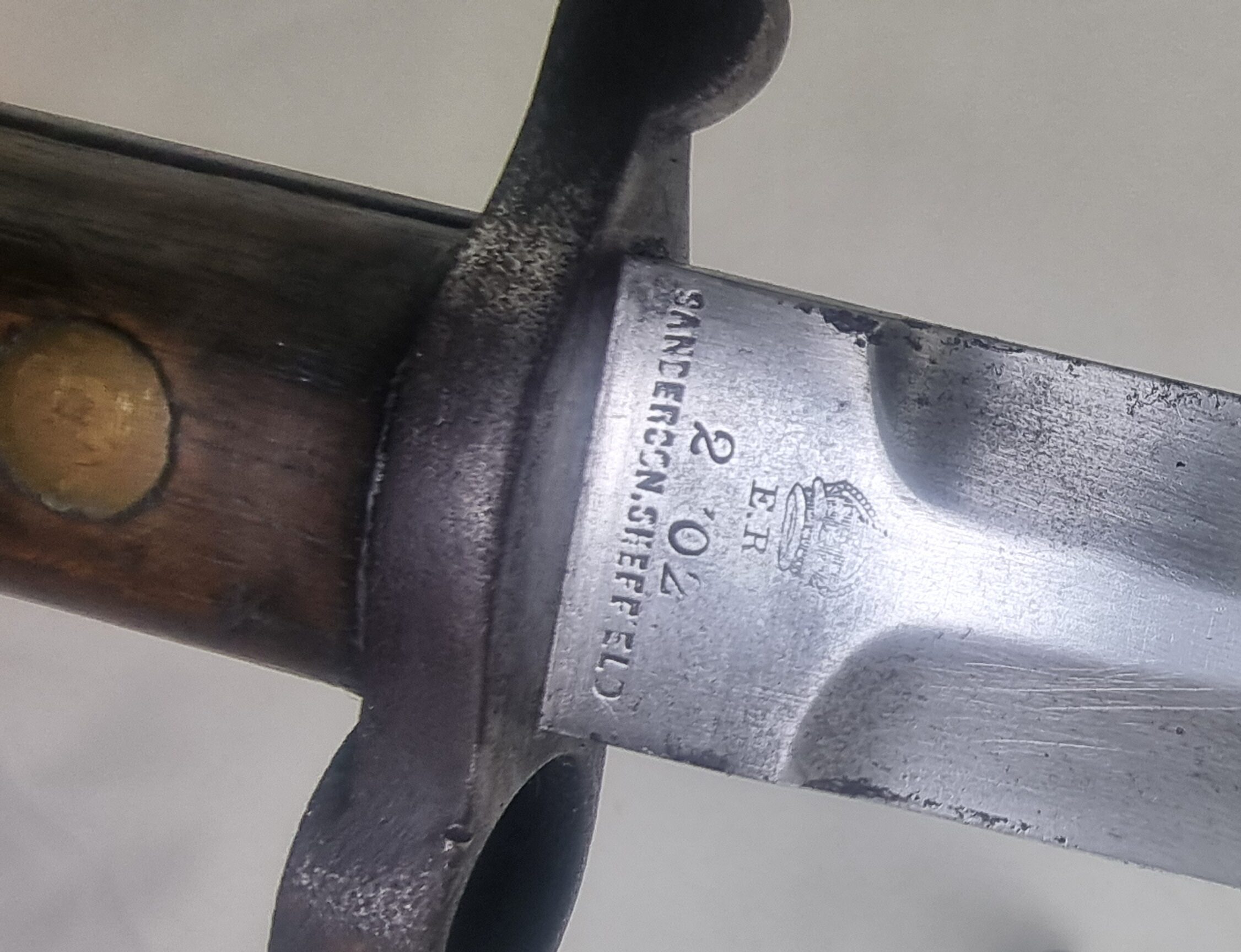 Original Lee Metford 1888 Bayonet and Scabbard - Image 3
