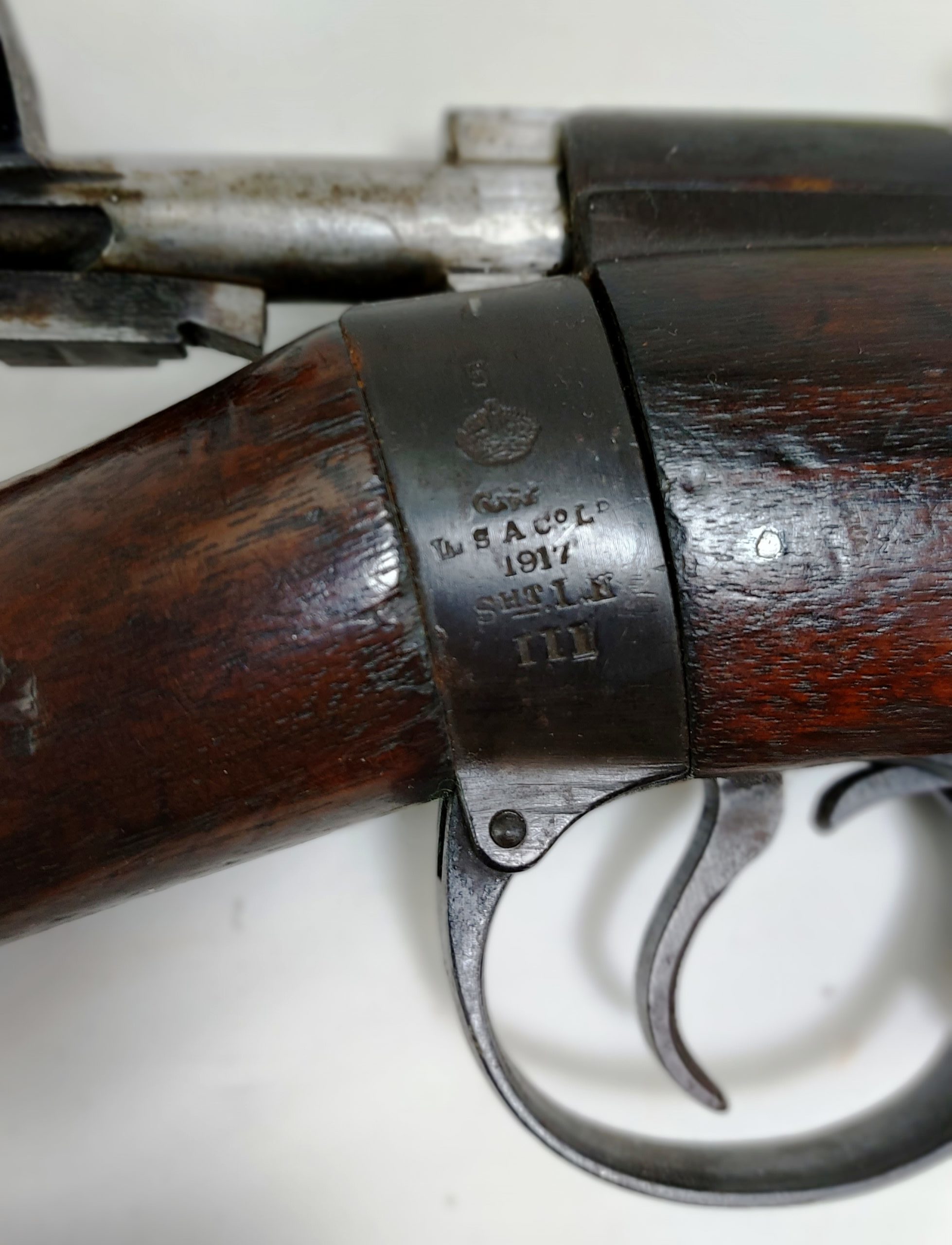Original WW1 1917 British Lee-Enfield No. 1 Mark III Bolt Action Rifle, made by BSA. Deactivated - Image 16