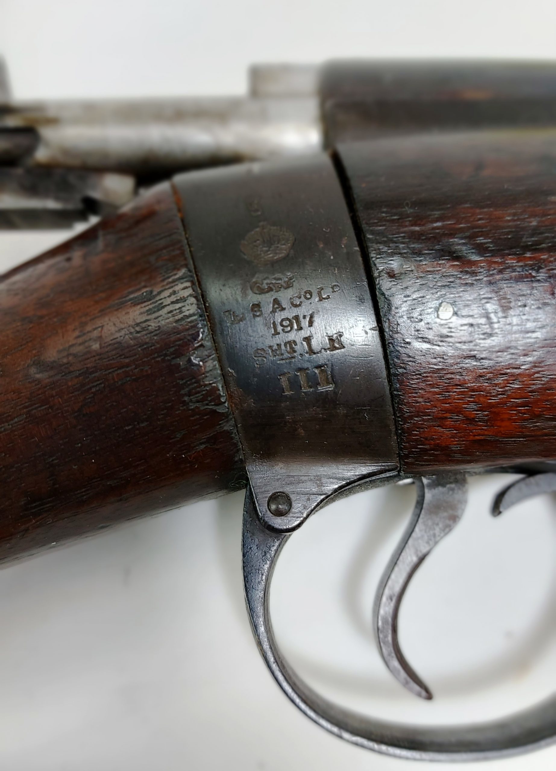 Original WW1 1917 British Lee-Enfield No. 1 Mark III Bolt Action Rifle, made by BSA. Deactivated - Image 17