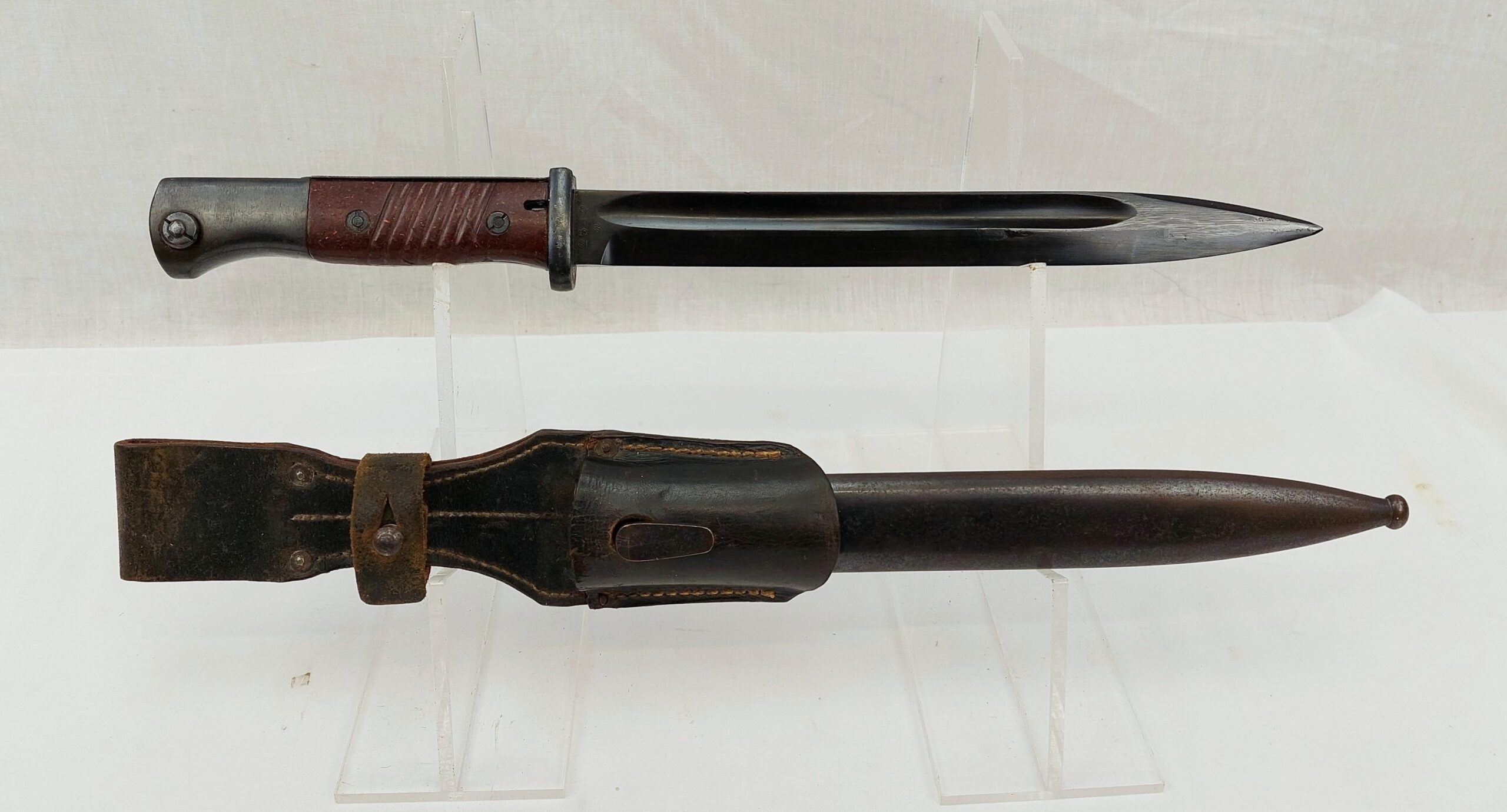 Post-War Mauser K98 Bayonet, Scabbard And Frog