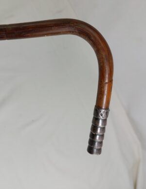 Elegant Ladies Bamboo and Silver Tipped Walking Stick