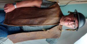 WW2 British Gunner Leather Jerkin, No 2. made by H. Edgard & Sons