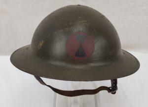 WWI USA 7th Division Mark 1 Brodie Helmet
