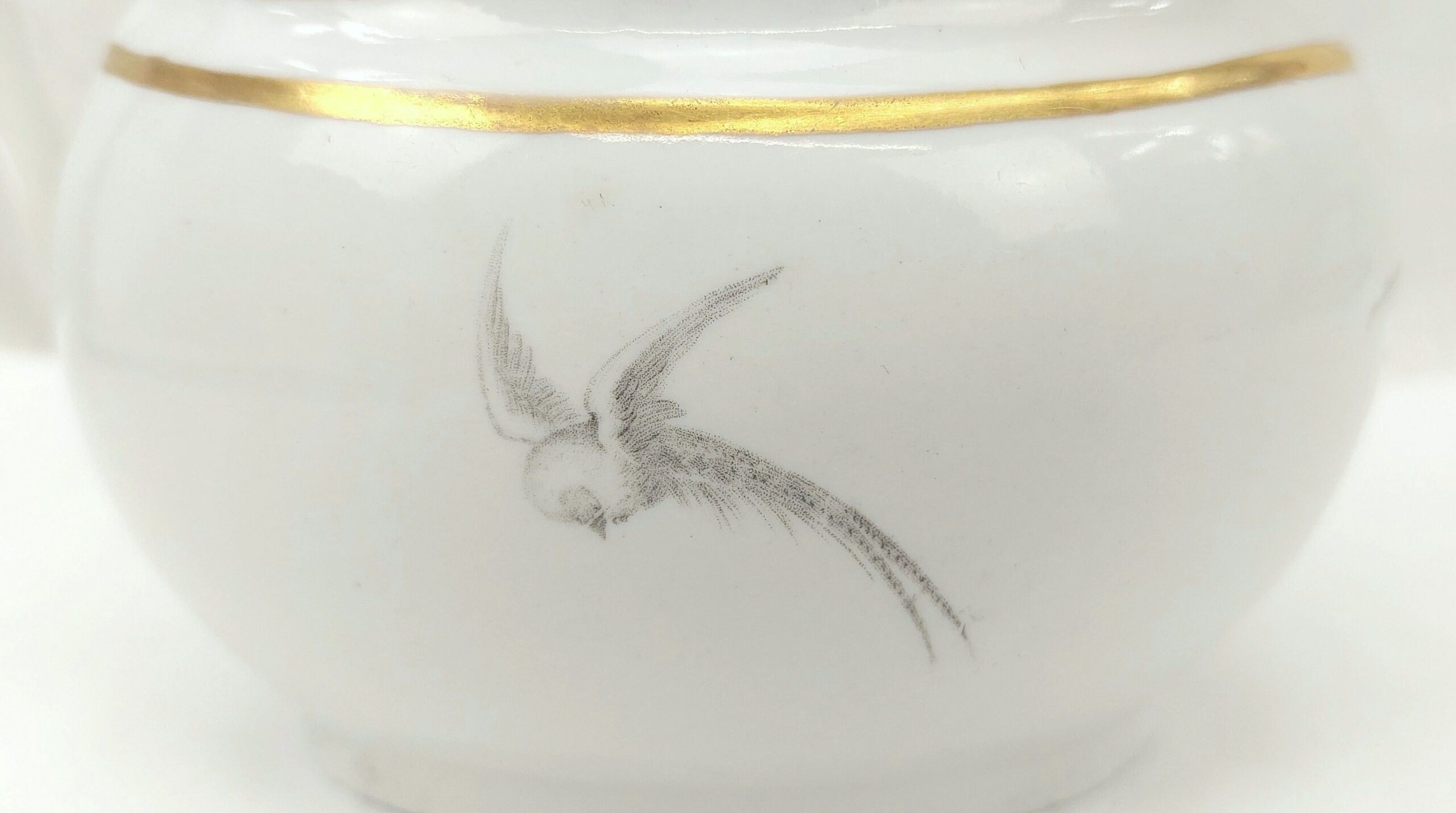 c1850 Barr Flight Barr Worcester Bat Print Creamer - Image 7