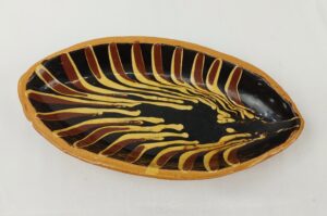 c1860 J. Chard Remmey Pottery Philadelphia Slip-ware Dish Trial Piece