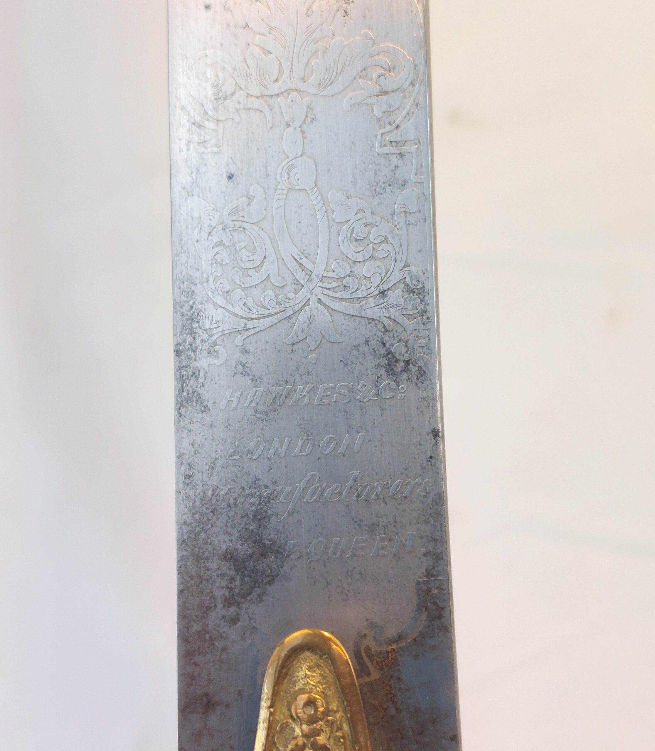 15th King’s Hussars, Victorian Officer's, Regimental Mameluke and Scabbard Sword by Hawkes & Co, London - Image 13
