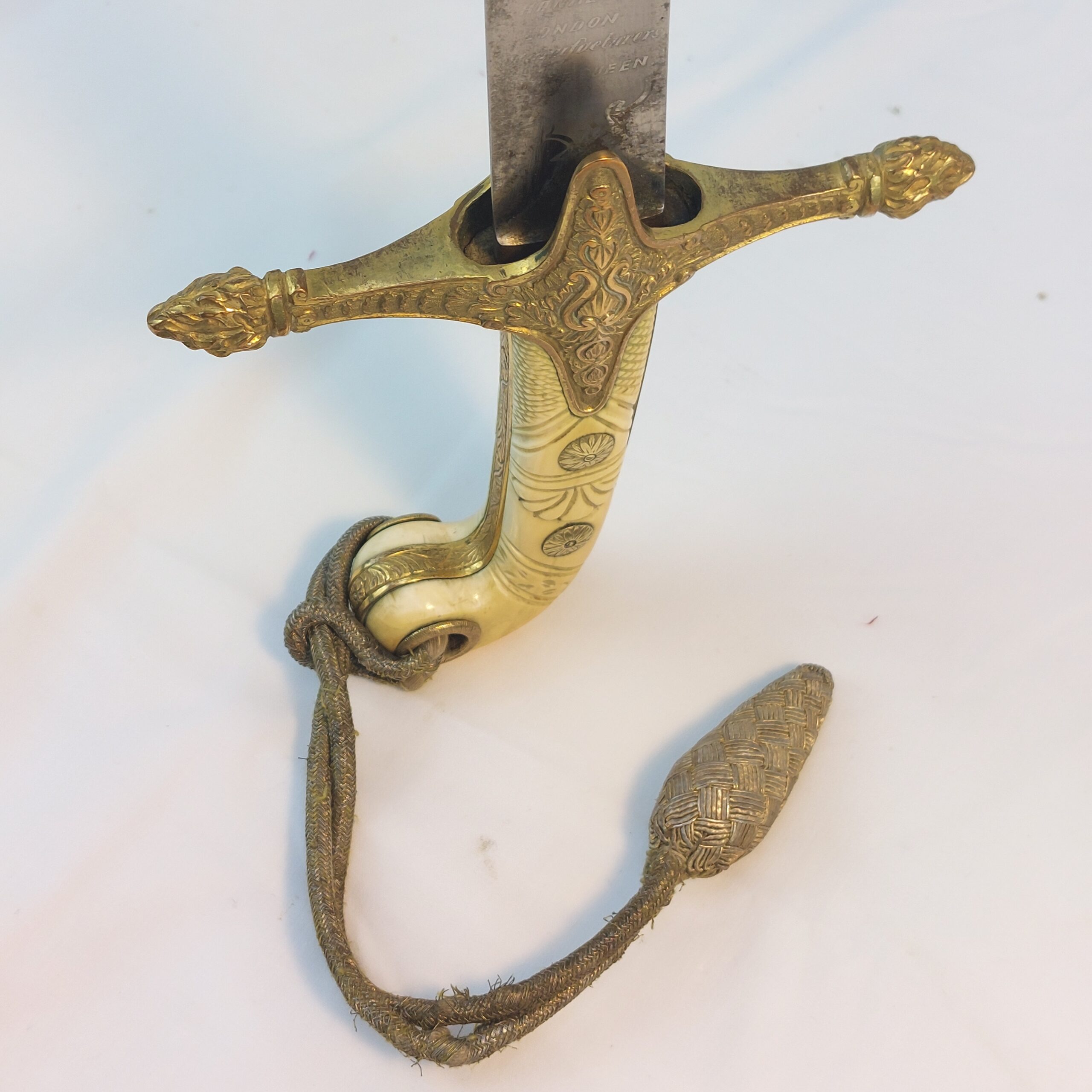 15th King’s Hussars, Victorian Officer's, Regimental Mameluke and Scabbard Sword by Hawkes & Co, London - Image 14