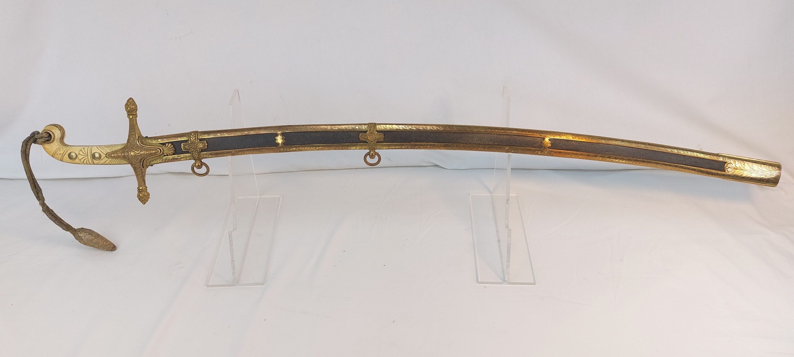 15th King’s Hussars, Victorian Officer's, Regimental Mameluke and Scabbard Sword by Hawkes & Co, London - Image 2