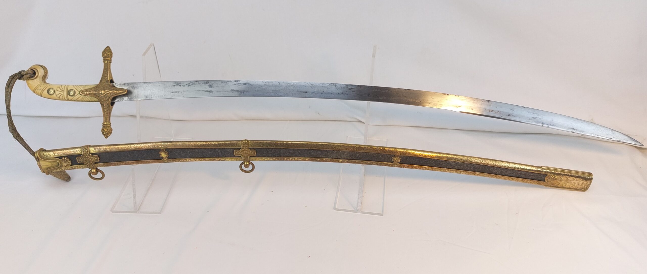 15th King’s Hussars, Victorian Officer's, Regimental Mameluke and Scabbard Sword by Hawkes & Co, London - Image 3