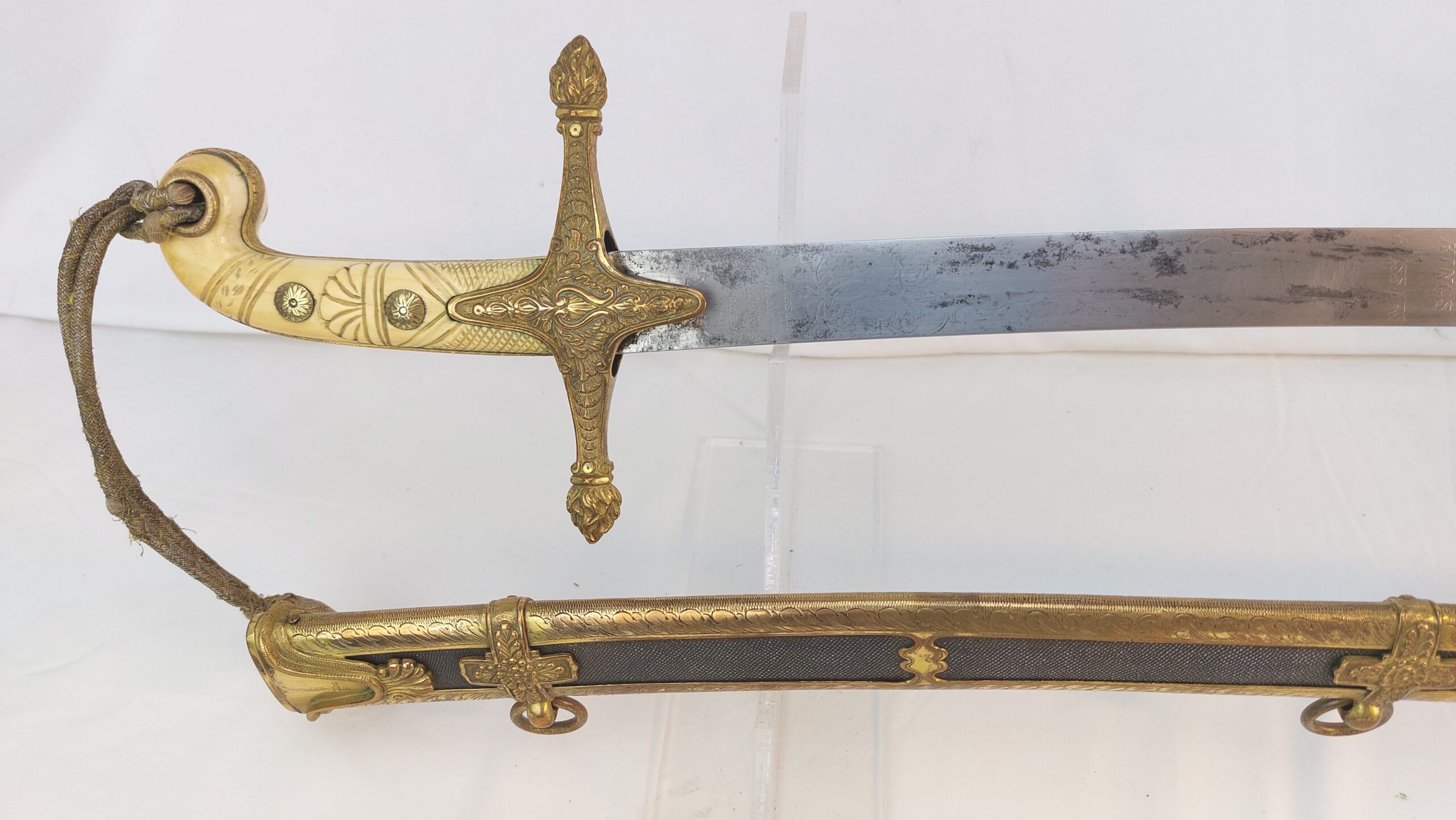 15th King’s Hussars, Victorian Officer's, Regimental Mameluke and Scabbard Sword by Hawkes & Co, London - Image 4