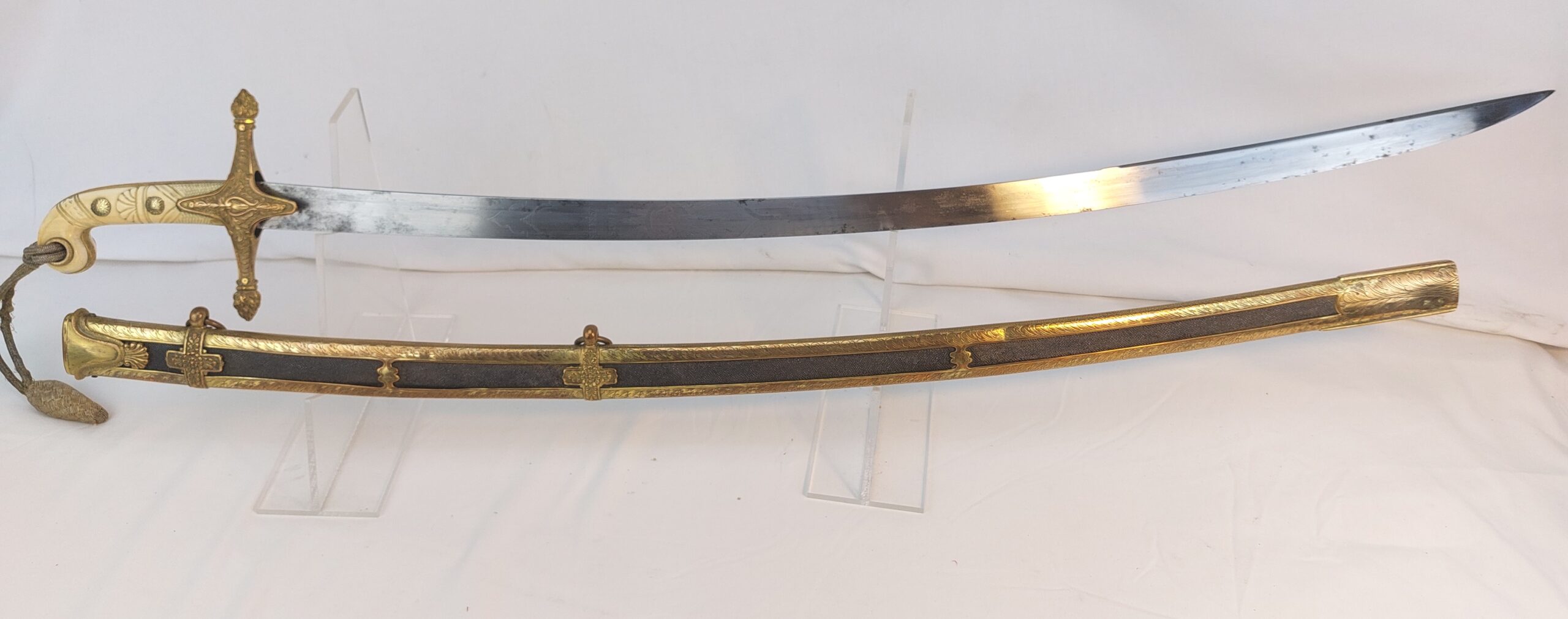 15th King’s Hussars, Victorian Officer's, Regimental Mameluke and Scabbard Sword by Hawkes & Co, London - Image 7
