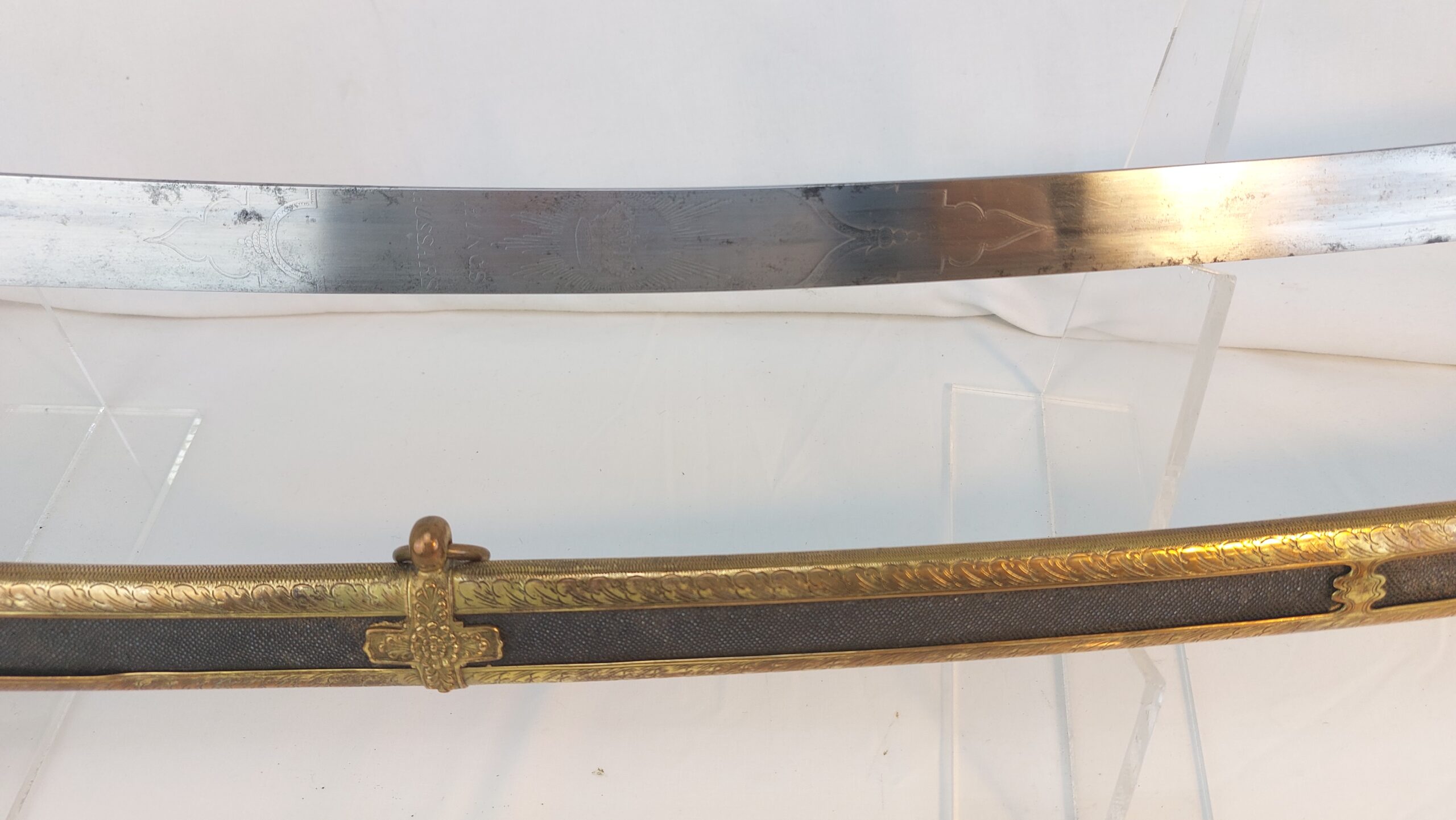 15th King’s Hussars, Victorian Officer's, Regimental Mameluke and Scabbard Sword by Hawkes & Co, London - Image 9