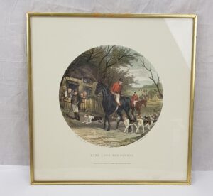 1877 Here Come The Hounds Fox Hunting Print After W J Shayer