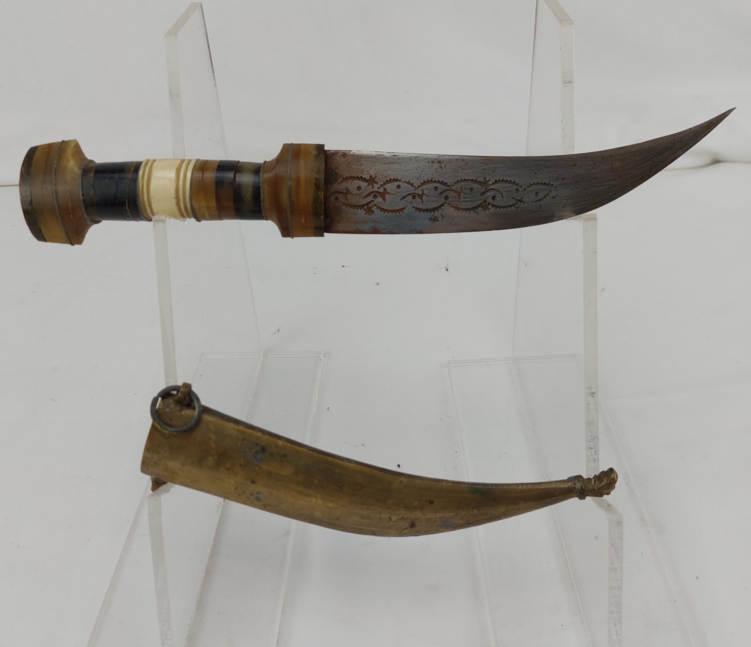 Arab Jambiya with Brass Scabbard - Image 2