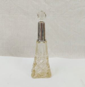 Birmingham 1910 Silver Topped Perfume Bottle