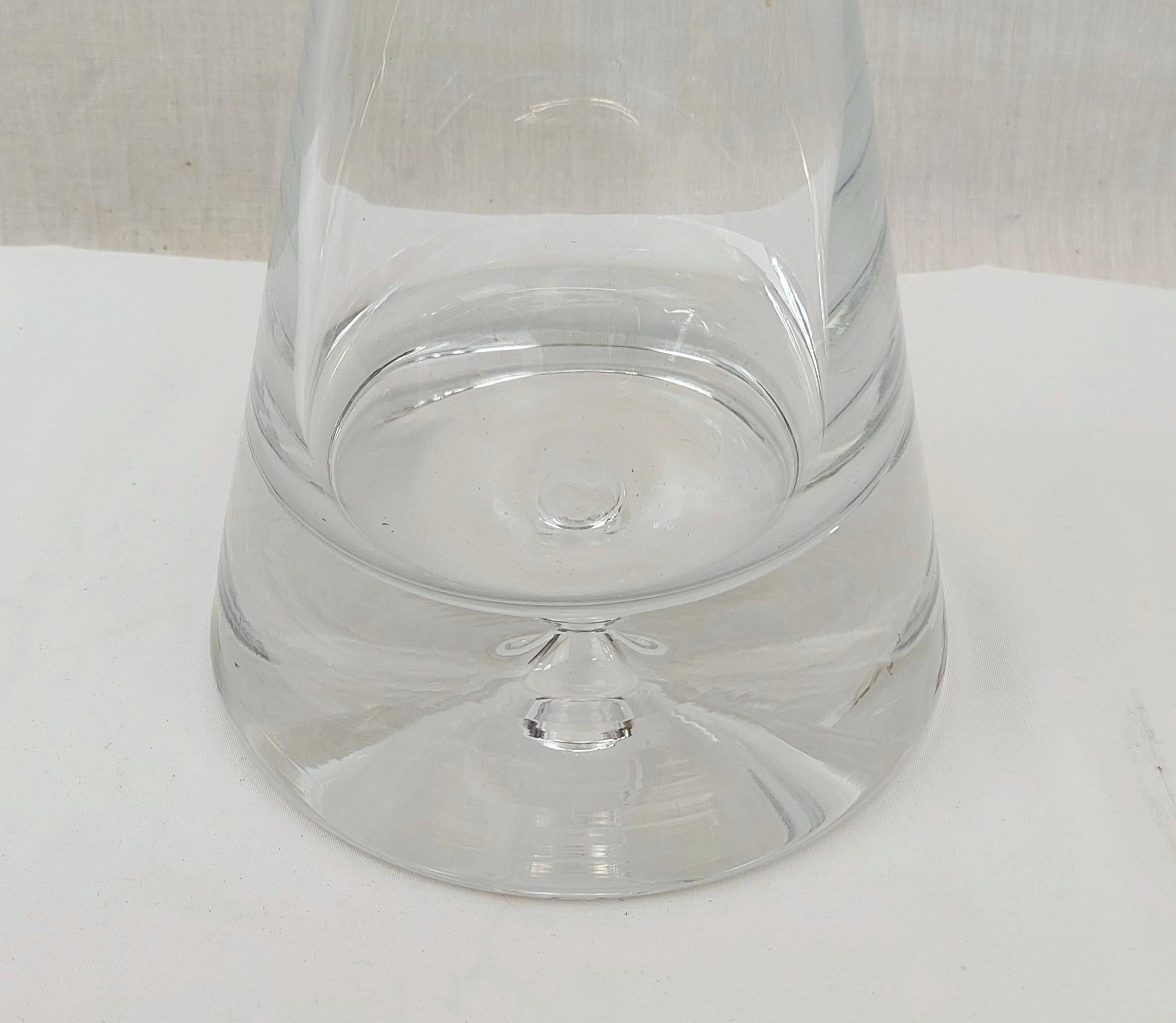 Birmingham Silver Topped 2001 Crystal Glass Decanter - Image 8