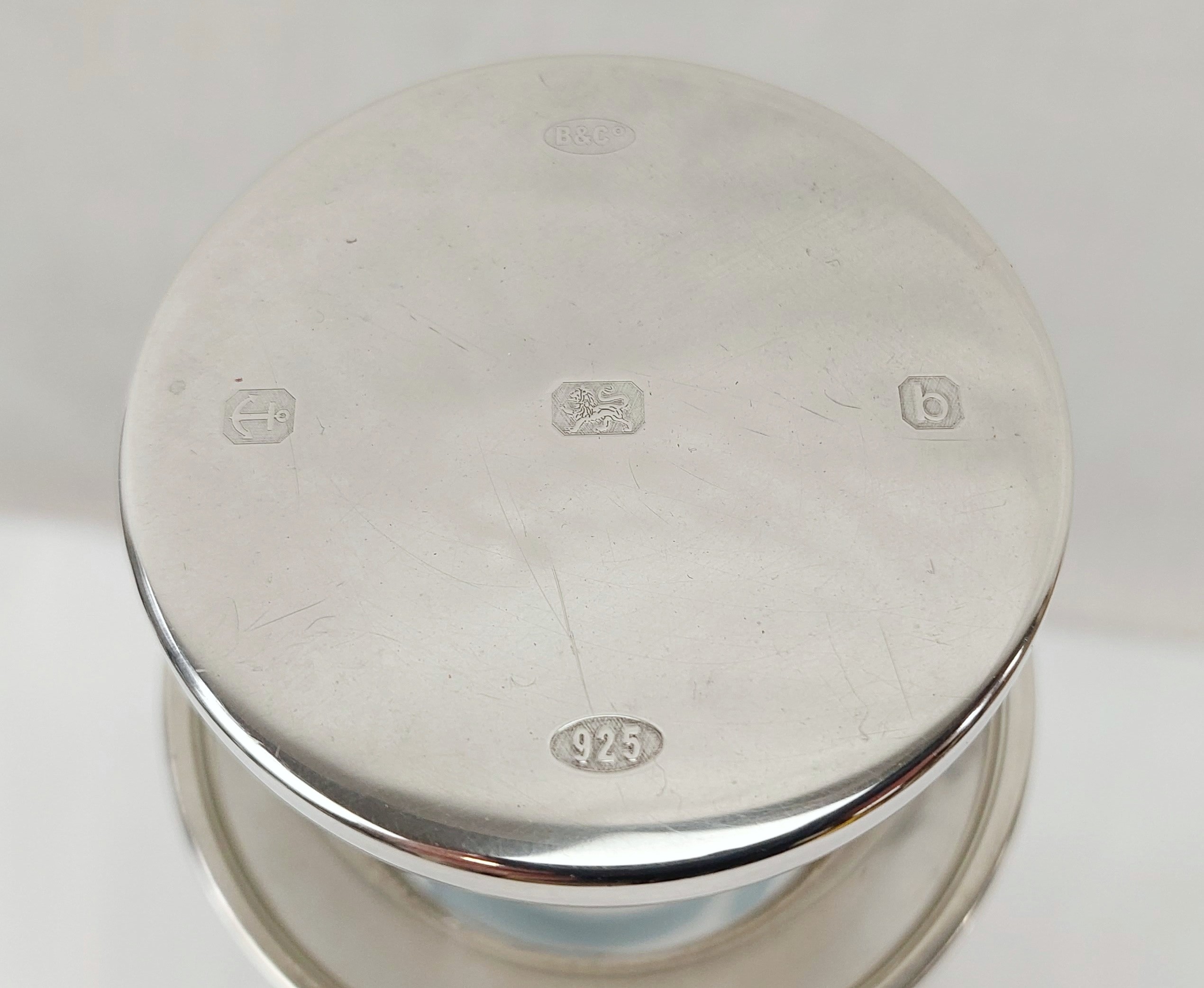 Birmingham Silver Topped 2001 Crystal Glass Decanter - Image 4