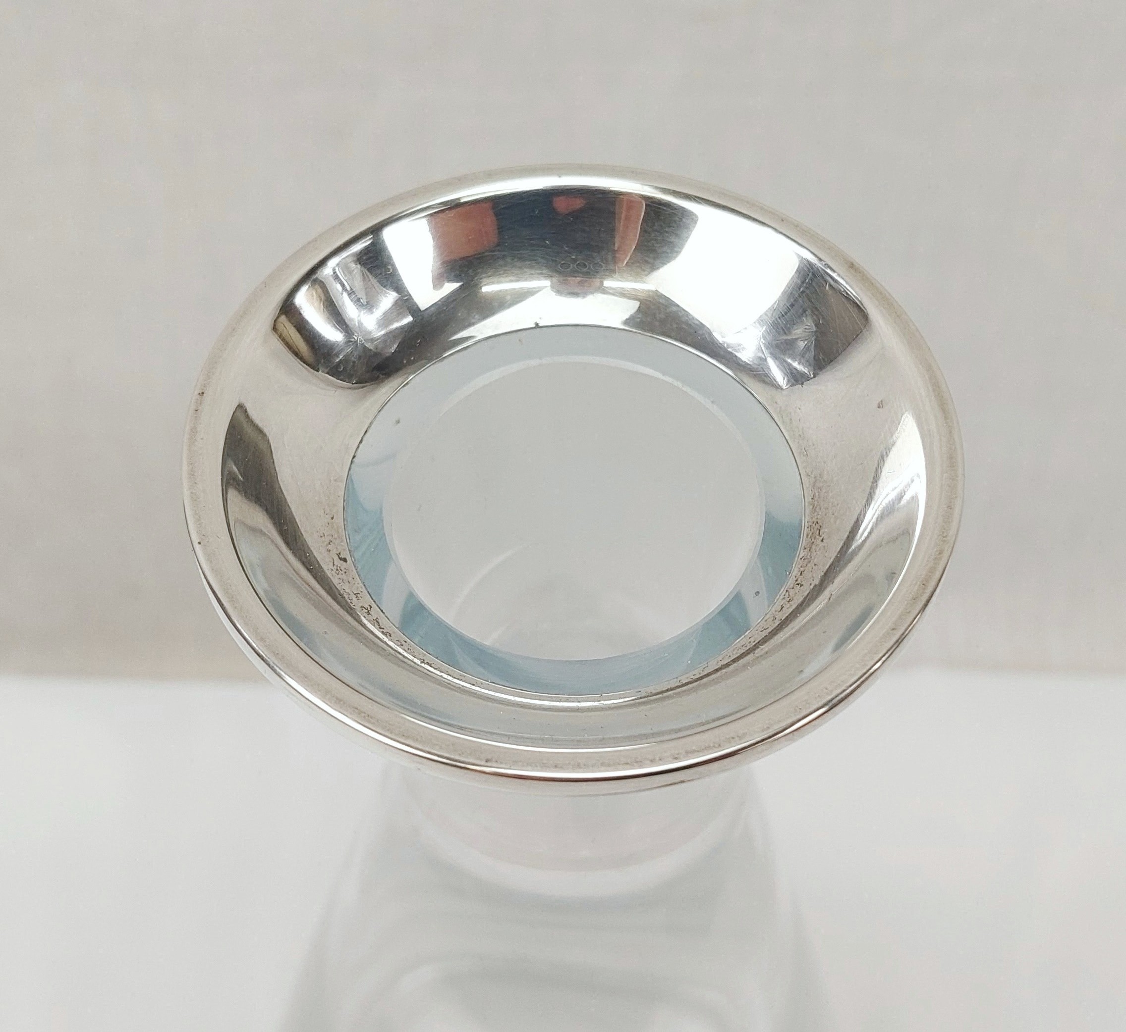 Birmingham Silver Topped 2001 Crystal Glass Decanter - Image 2