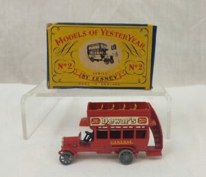 Boxed Lesney Models Of Yesteryear No 2 B Type Bus