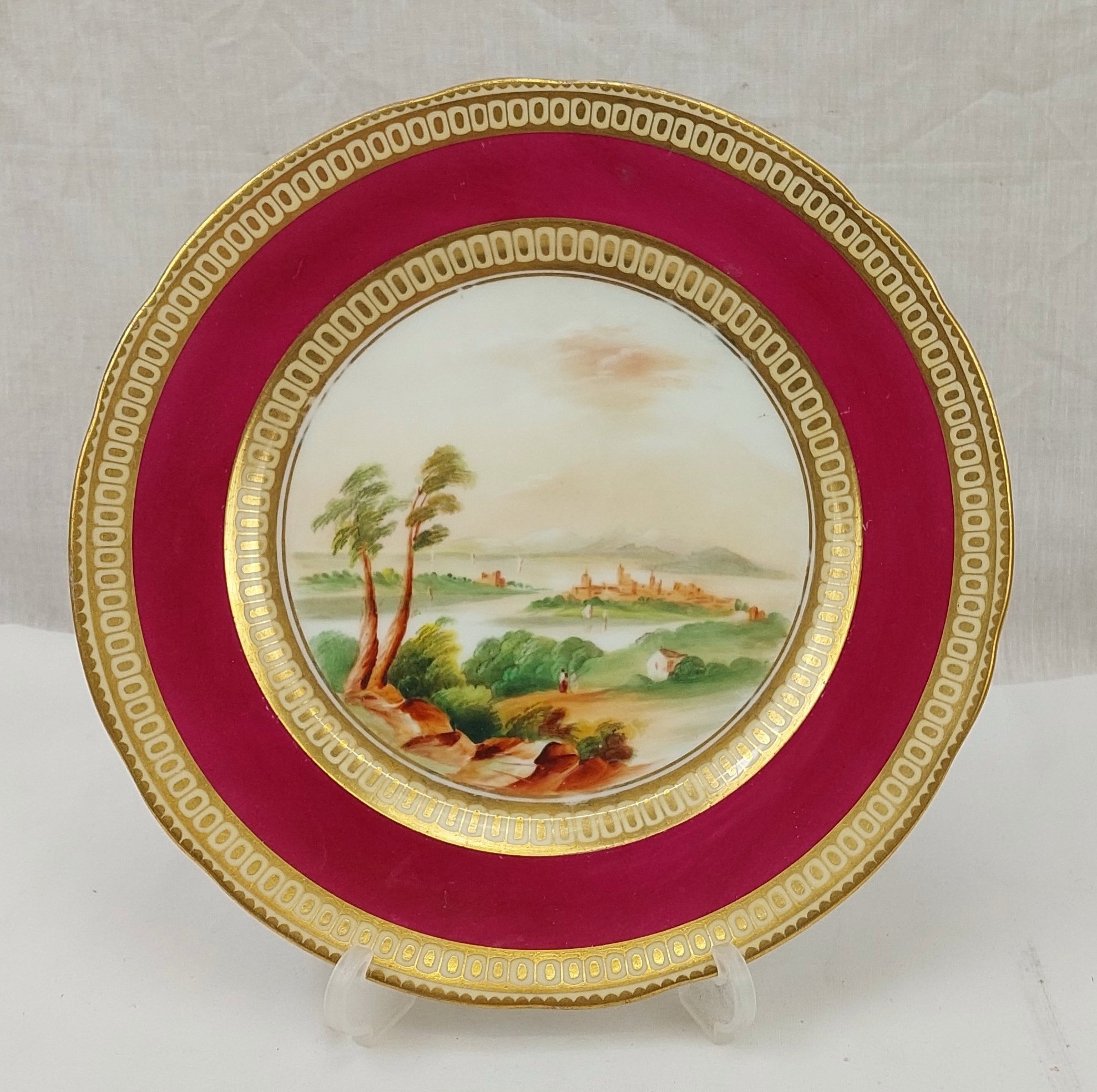 Circa 1830 John Ridgeway Pair Of Plates With Scottish Lochs And Castles - Image 2