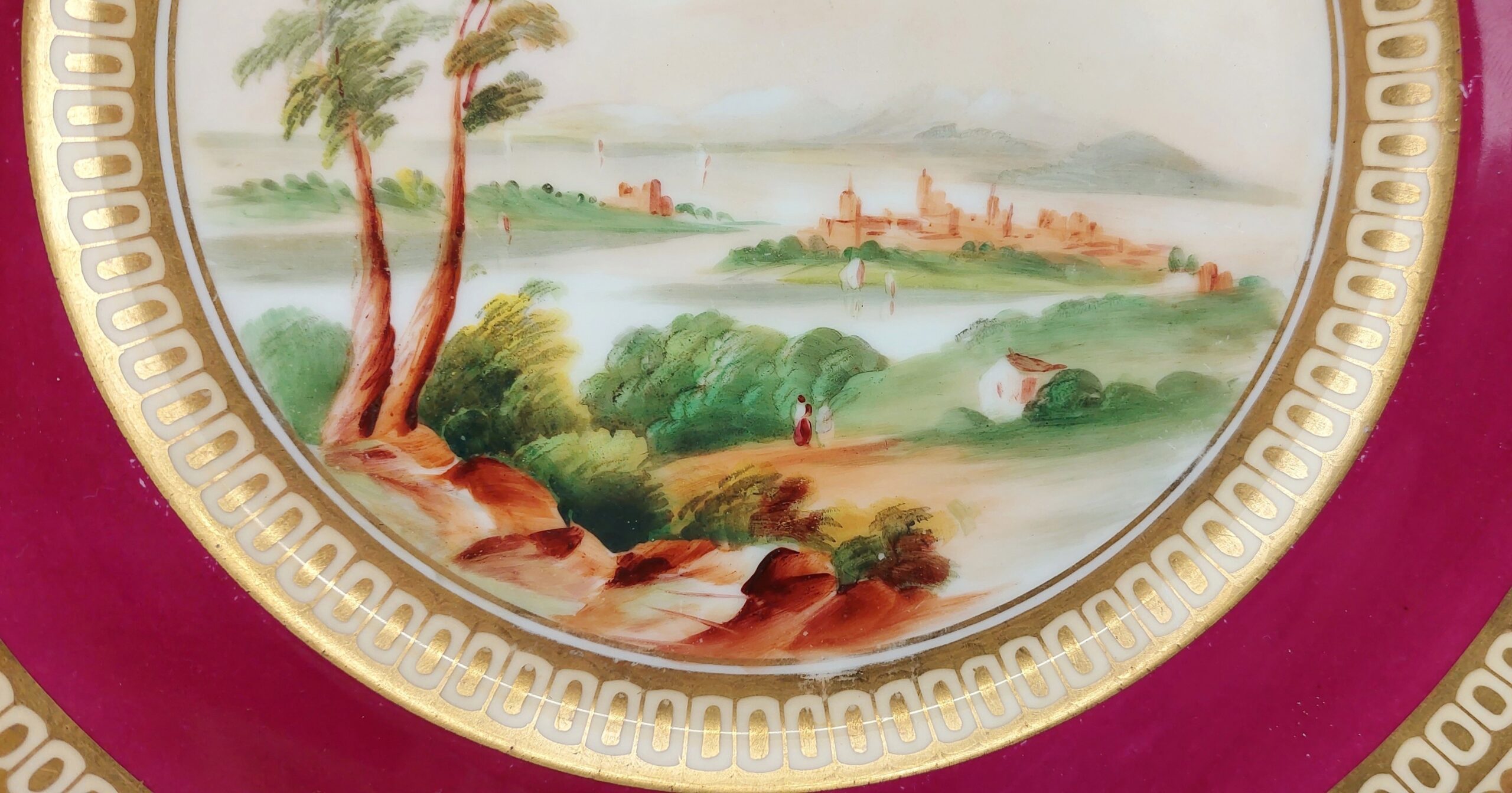 Circa 1830 John Ridgeway Pair Of Plates With Scottish Lochs And Castles - Image 9