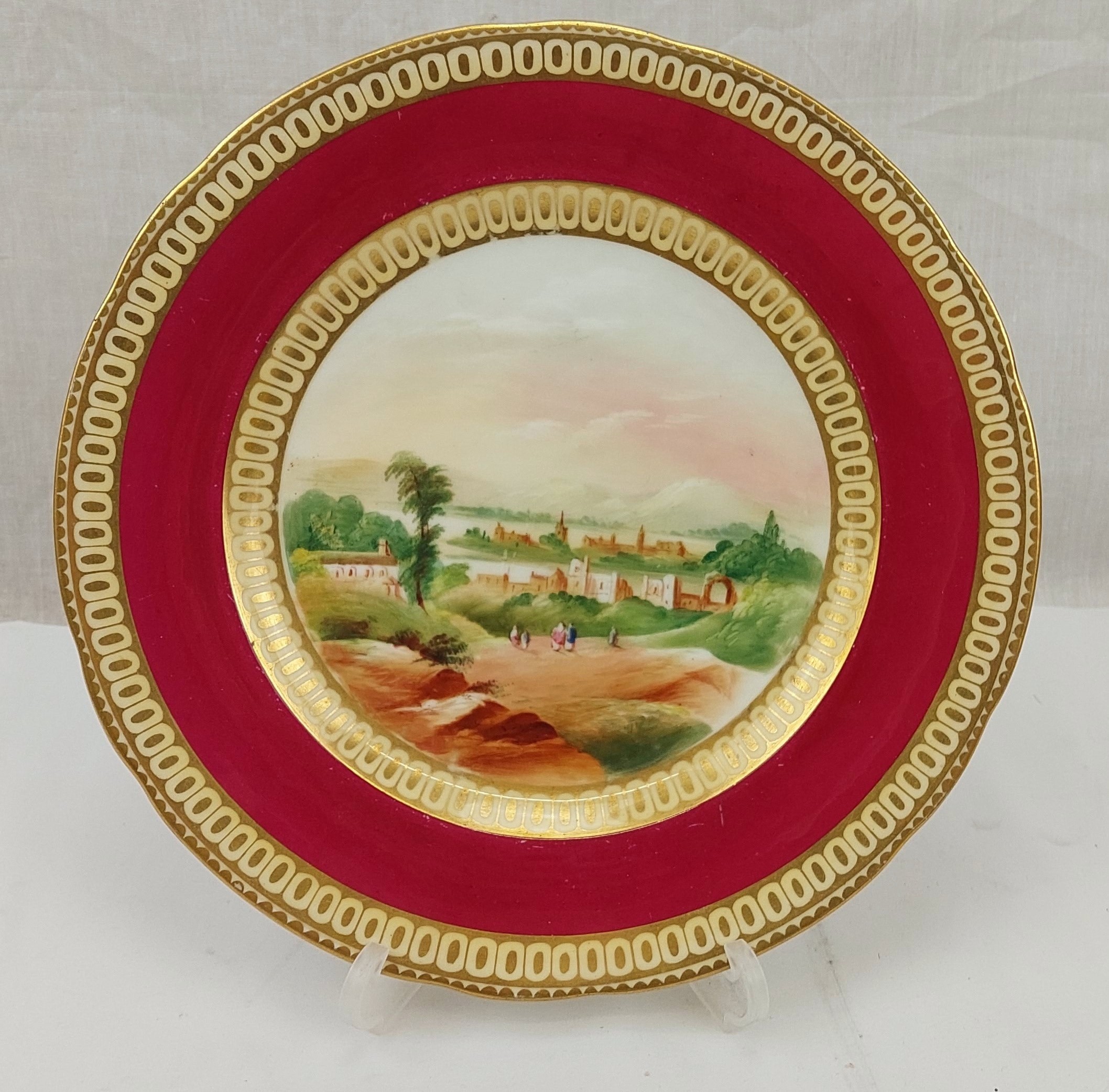 Circa 1830 John Ridgeway Pair Of Plates With Scottish Lochs And Castles - Image 3