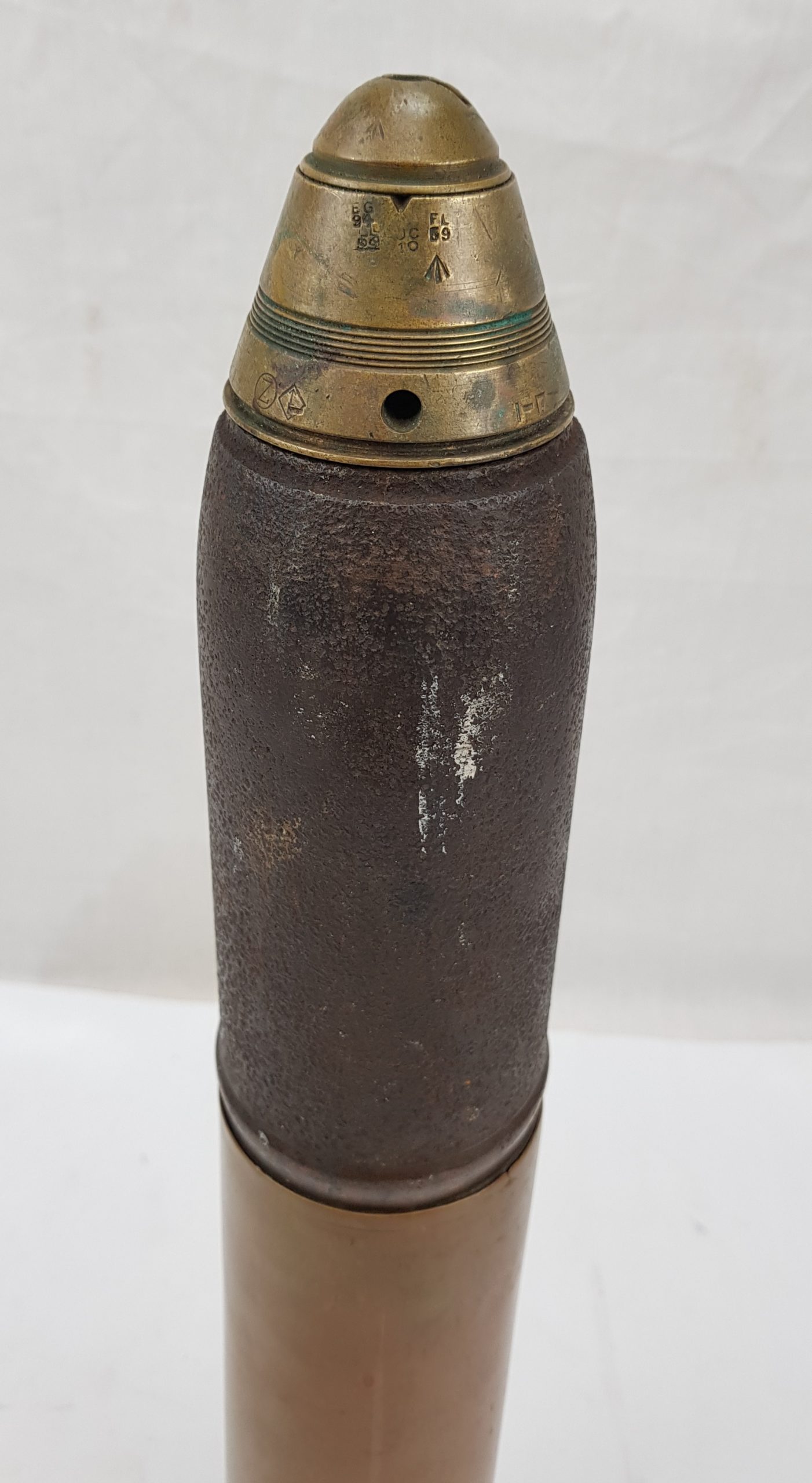 Inert 1915 Dated British 13 Pounder Shell - Image 6