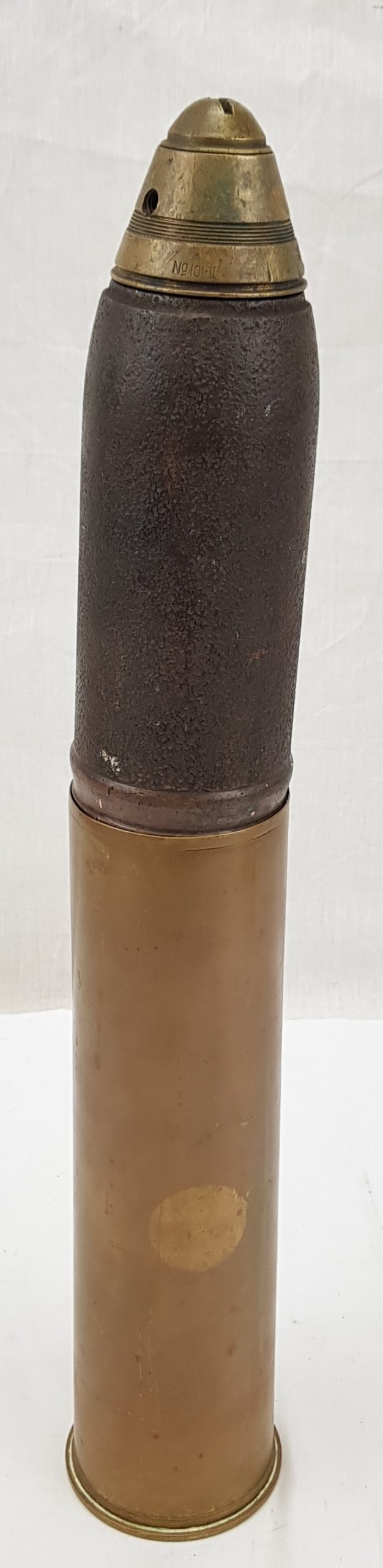 Inert 1915 Dated British 13 Pounder Shell - Image 5