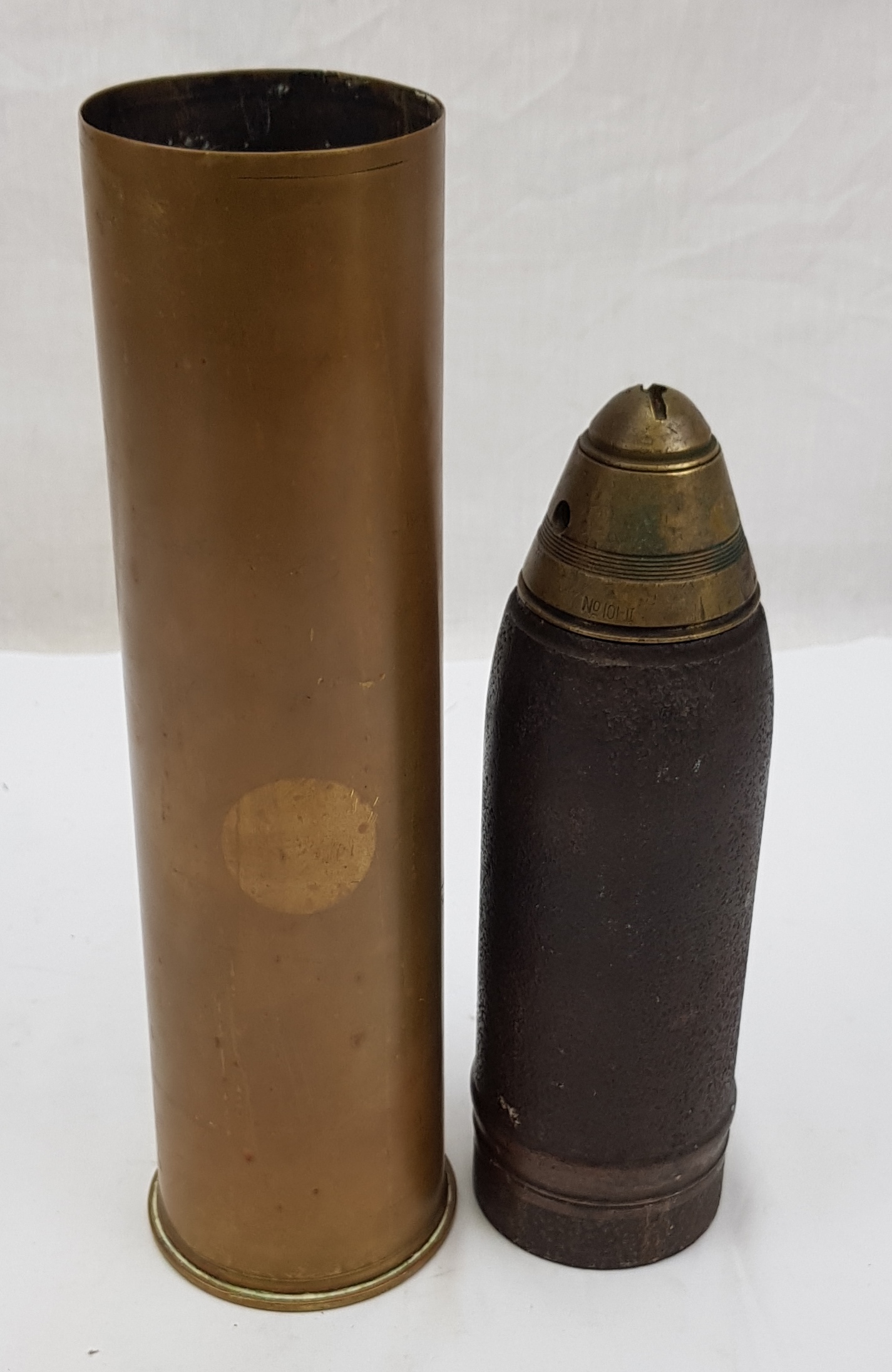 Inert 1915 Dated British 13 Pounder Shell - Image 4