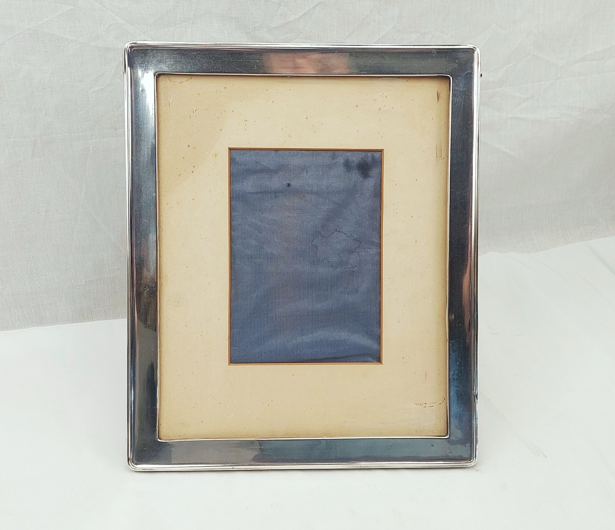 Large Sterling Silver Rectangular Photograph Frame Birmingham 1918