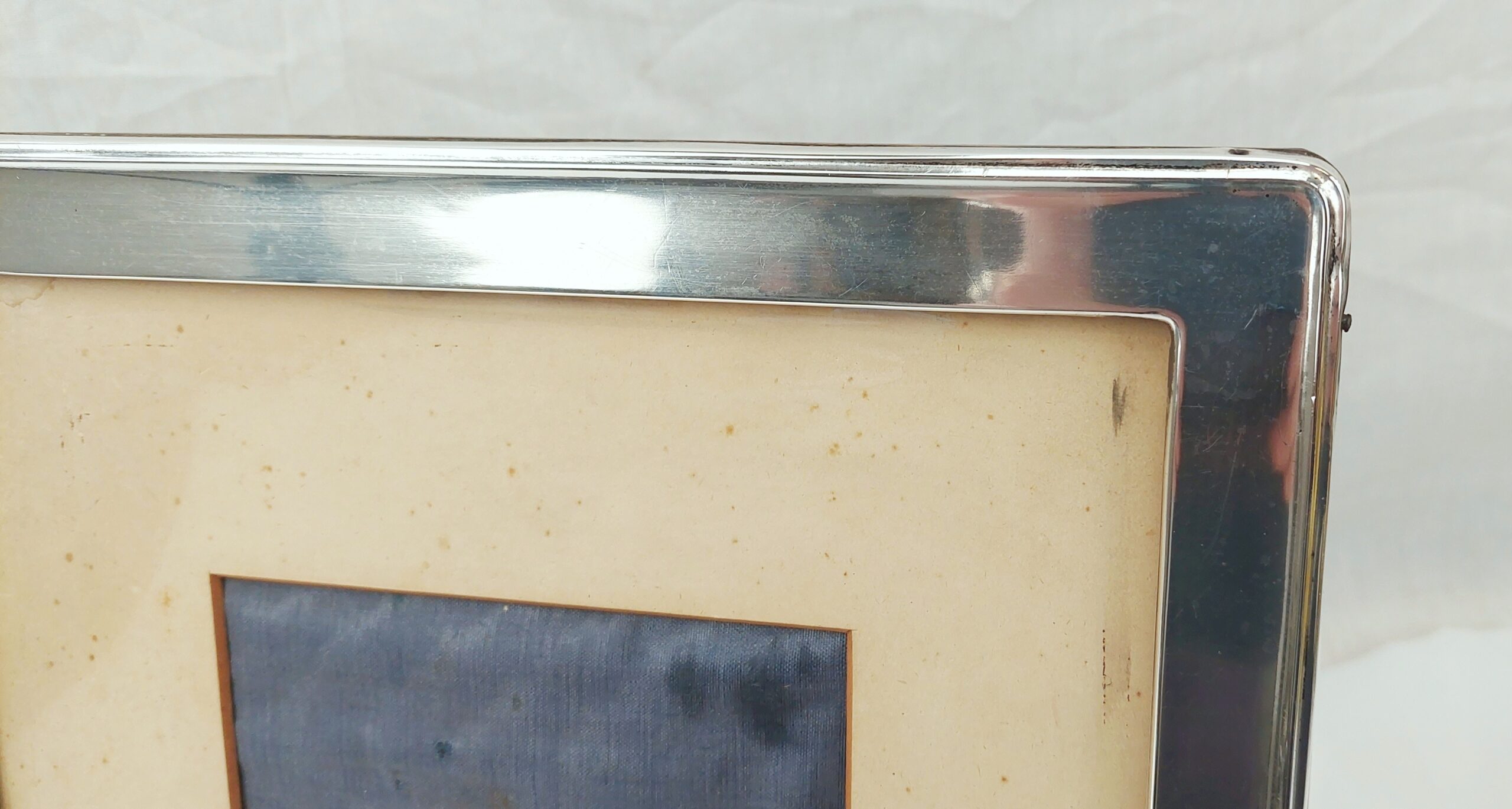 Large Sterling Silver Rectangular Photograph Frame Birmingham 1918 - Image 12