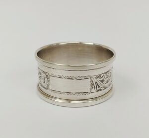London 1961 Silver Napkin Ring