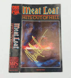 Meat Loaf Hits Out Of Hell Autographed VHS Cover