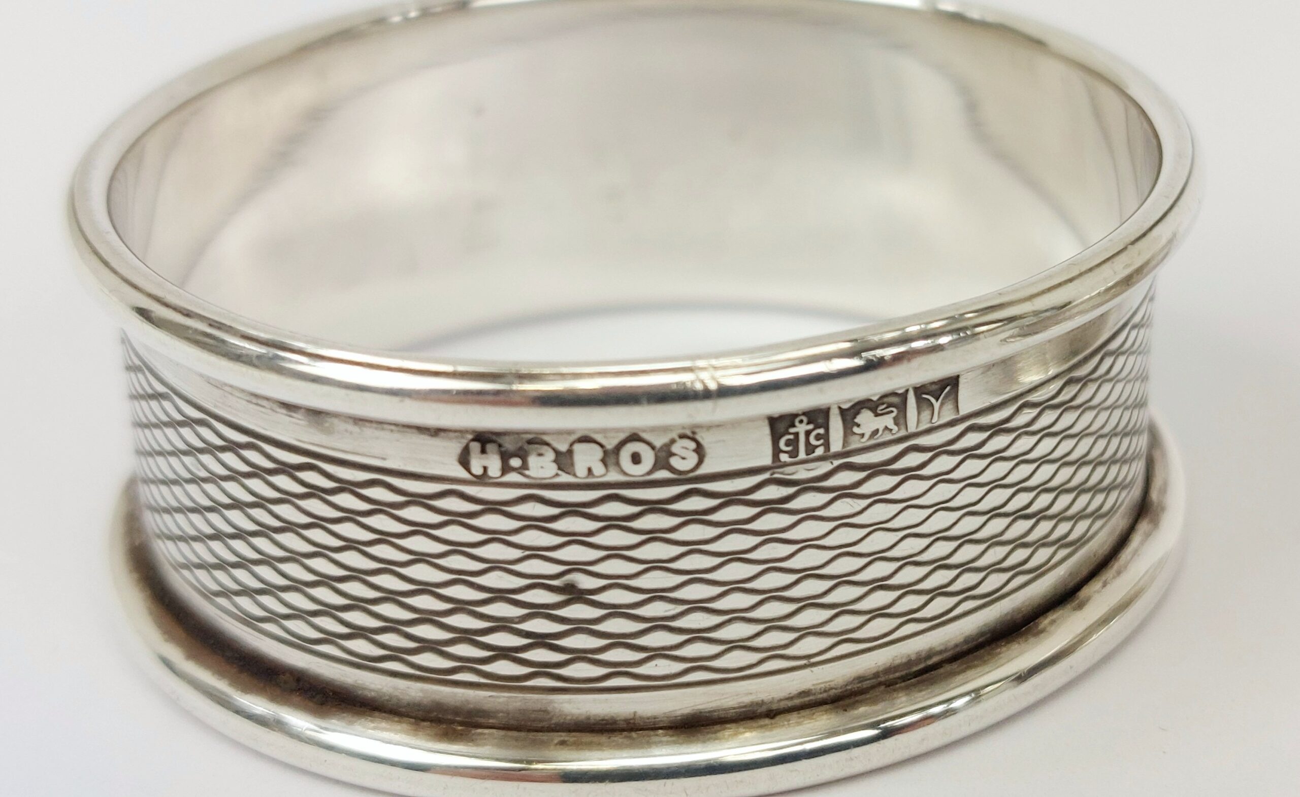 Pair Of Birmingham 1973 Sterling Silver Napkin Rings - Image 5