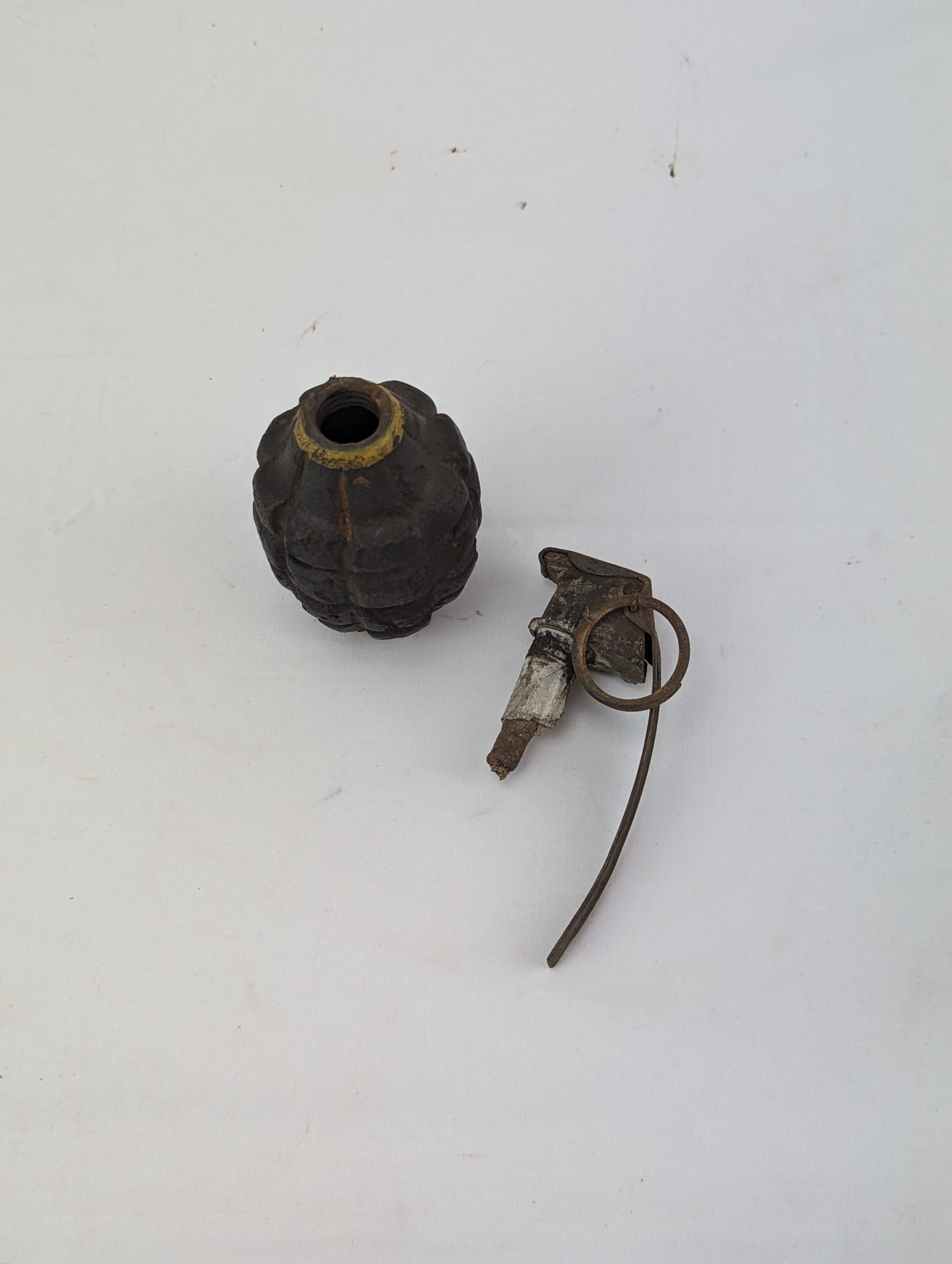 Inert WW2 US MkII Pineapple Grenade Found in the Ardennes - Image 2