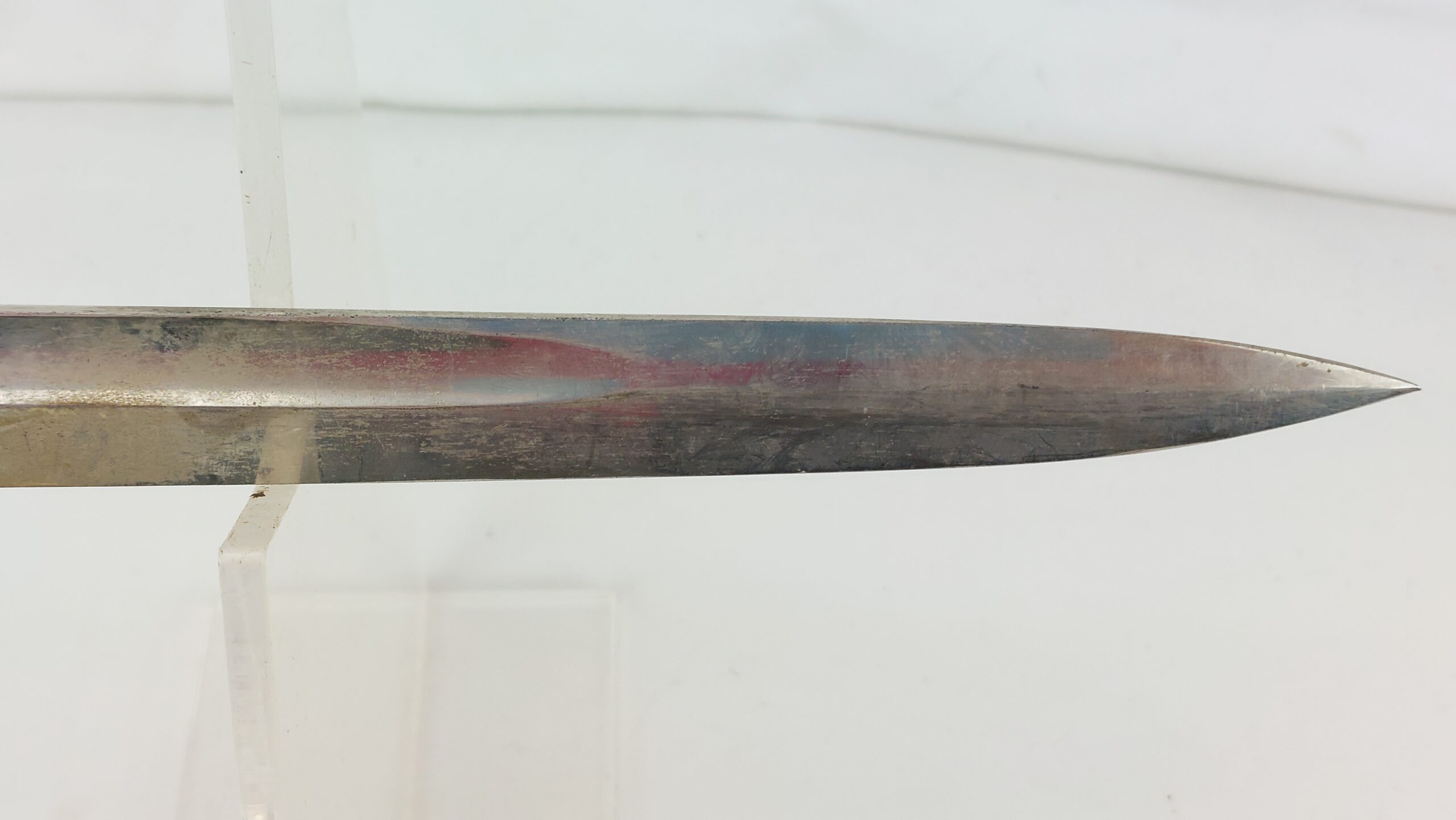 REPLICA WW2 German Police Bayonet, Long Pattern, Stag Grip. Stamped Robert Klaas Solingen - Image 11